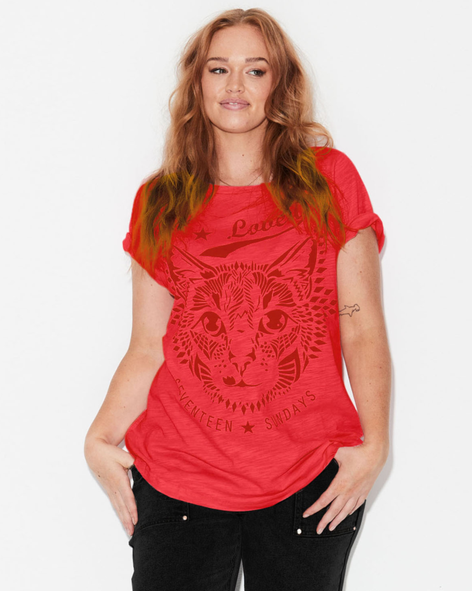 Cat Tee - Red