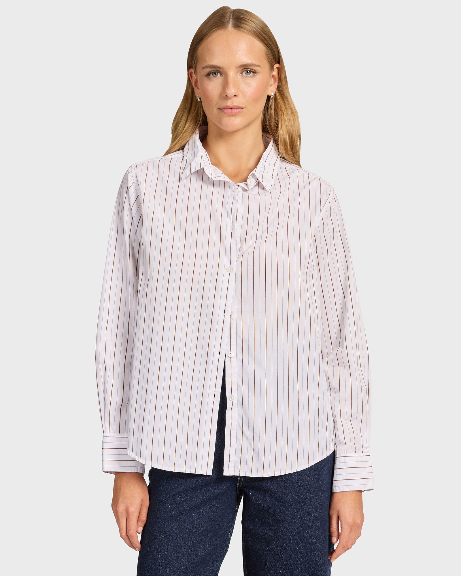 Alma Stripe Poplin Shirt