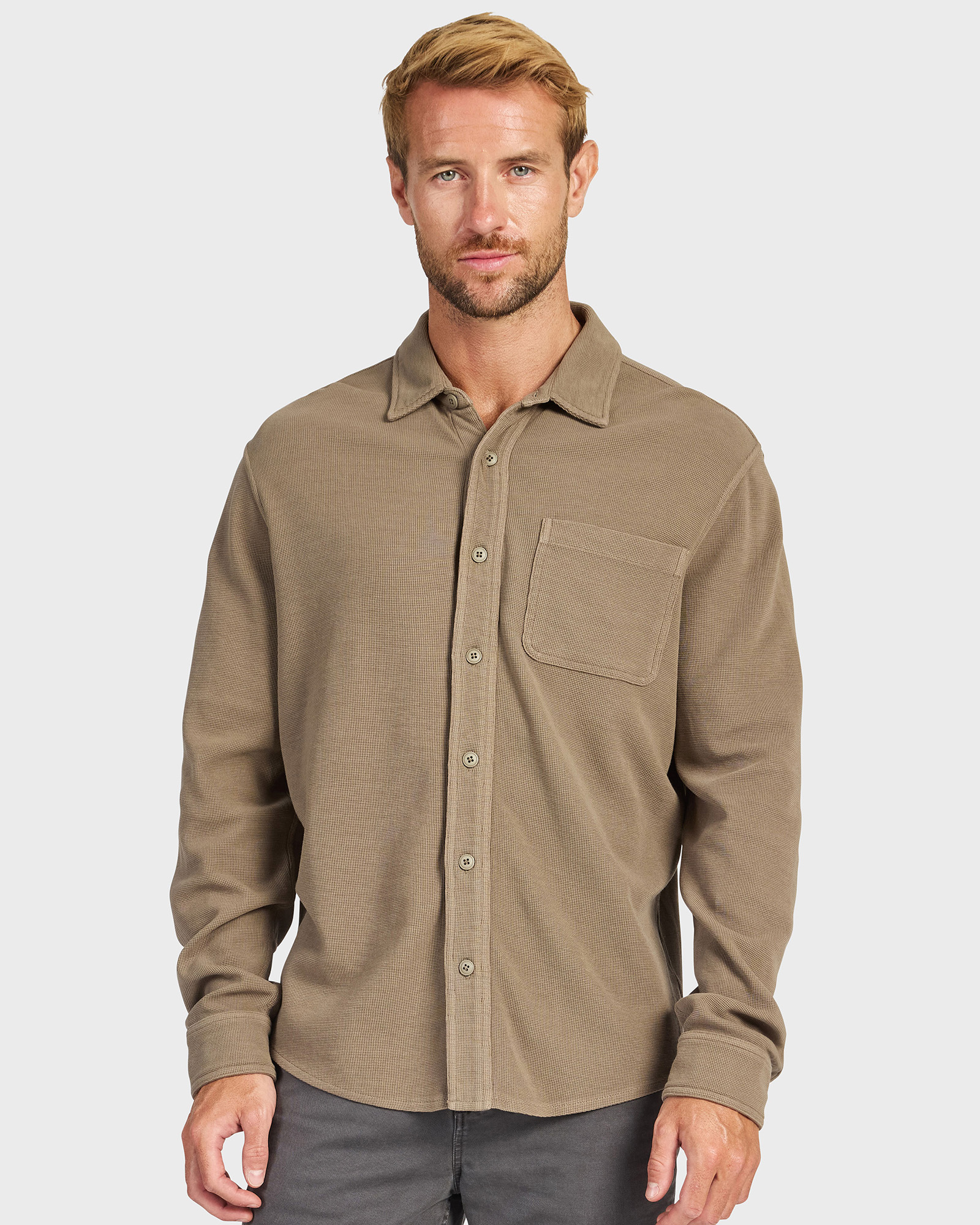 Carlos Cotton Waffle Shirt
