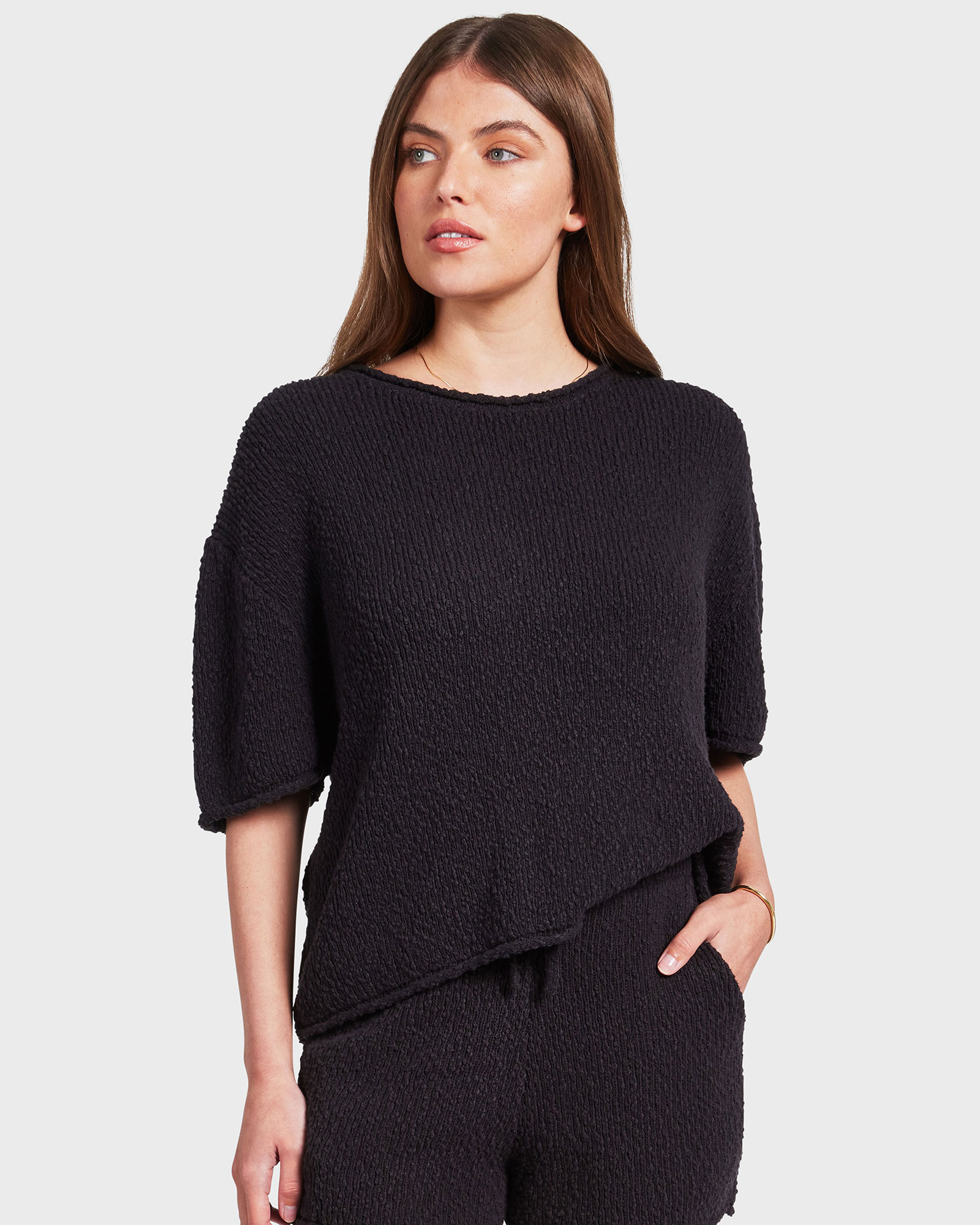 Daisy Boucle Knit Tee