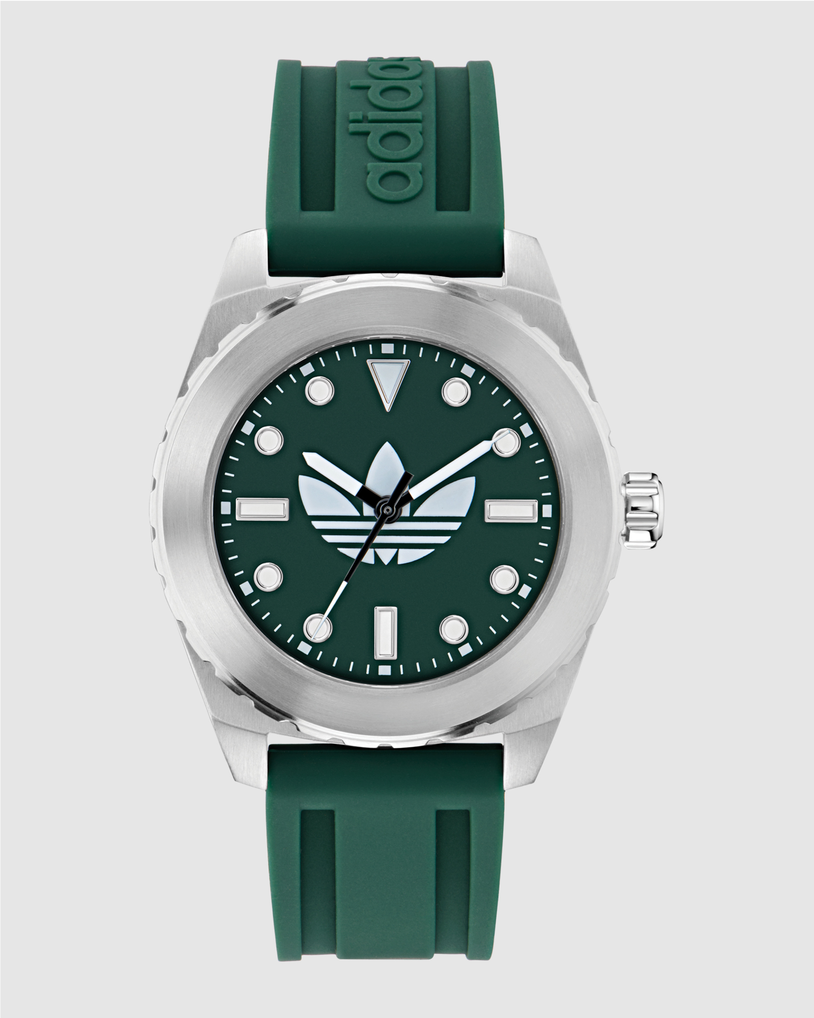 Discoverer One Steel 44mm Green Silicone Watch