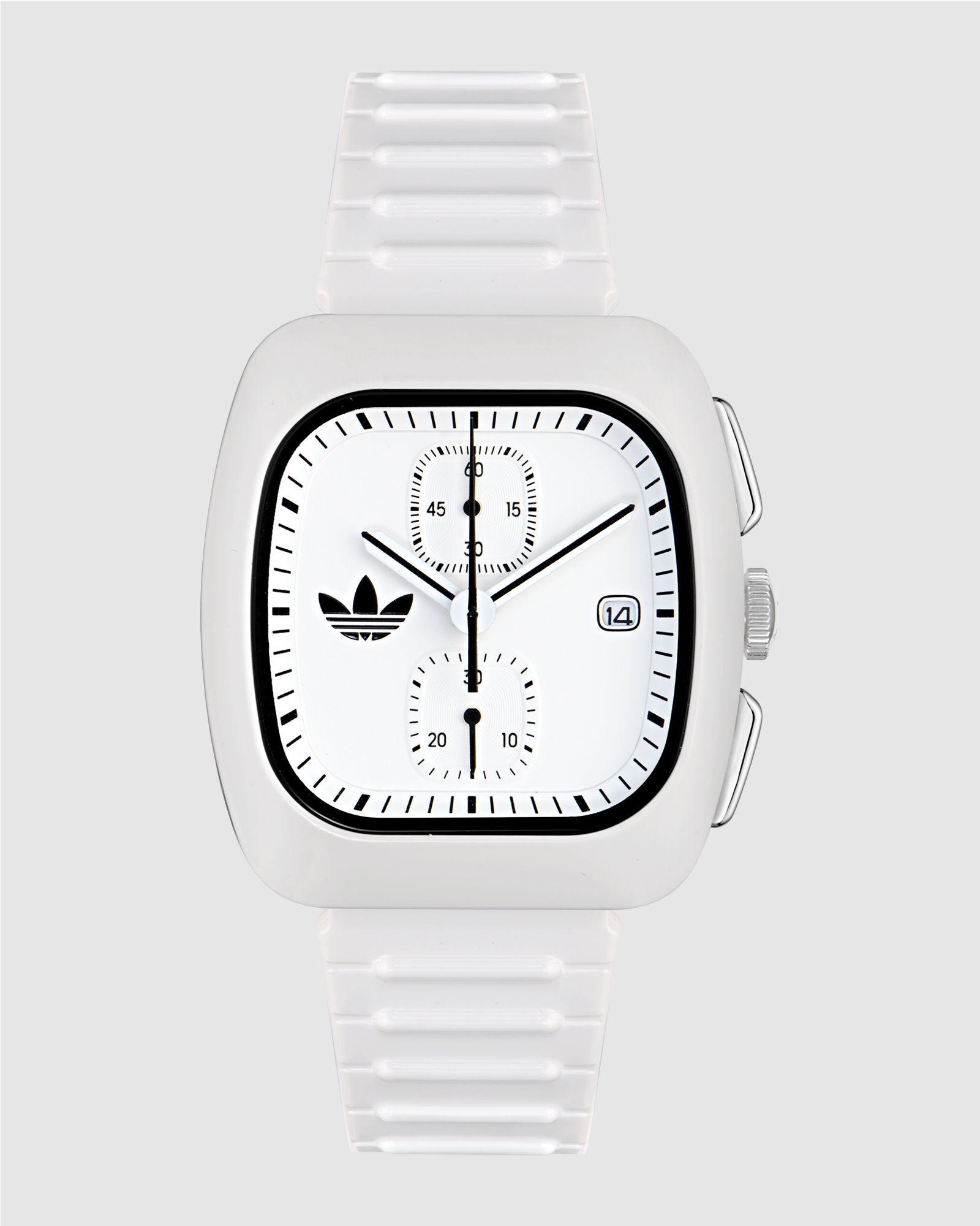 Retro Wave Two Chrono 39mm White Dial and Bio-Resin Strap