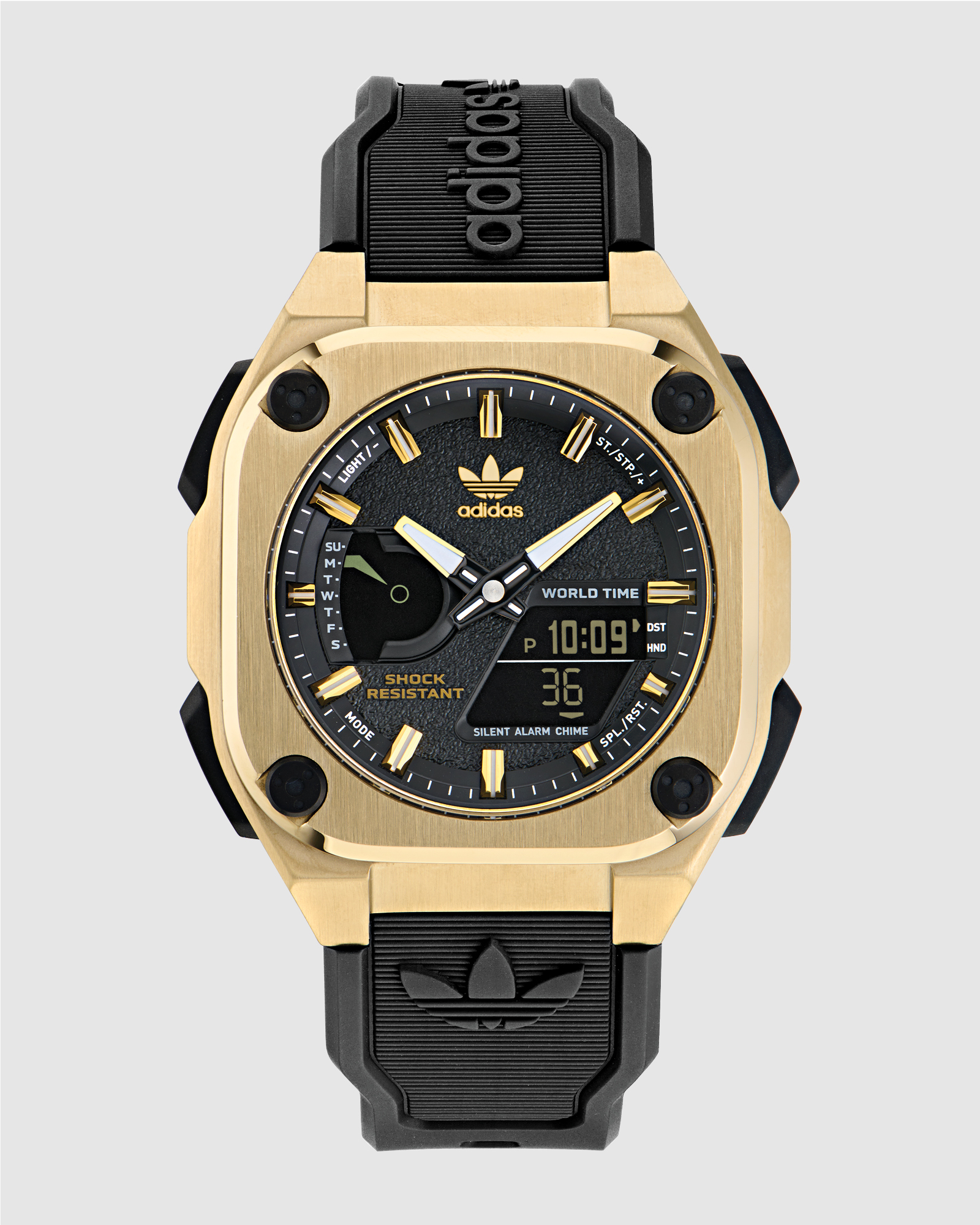 City Tech One Black & Gold-Tone Watch