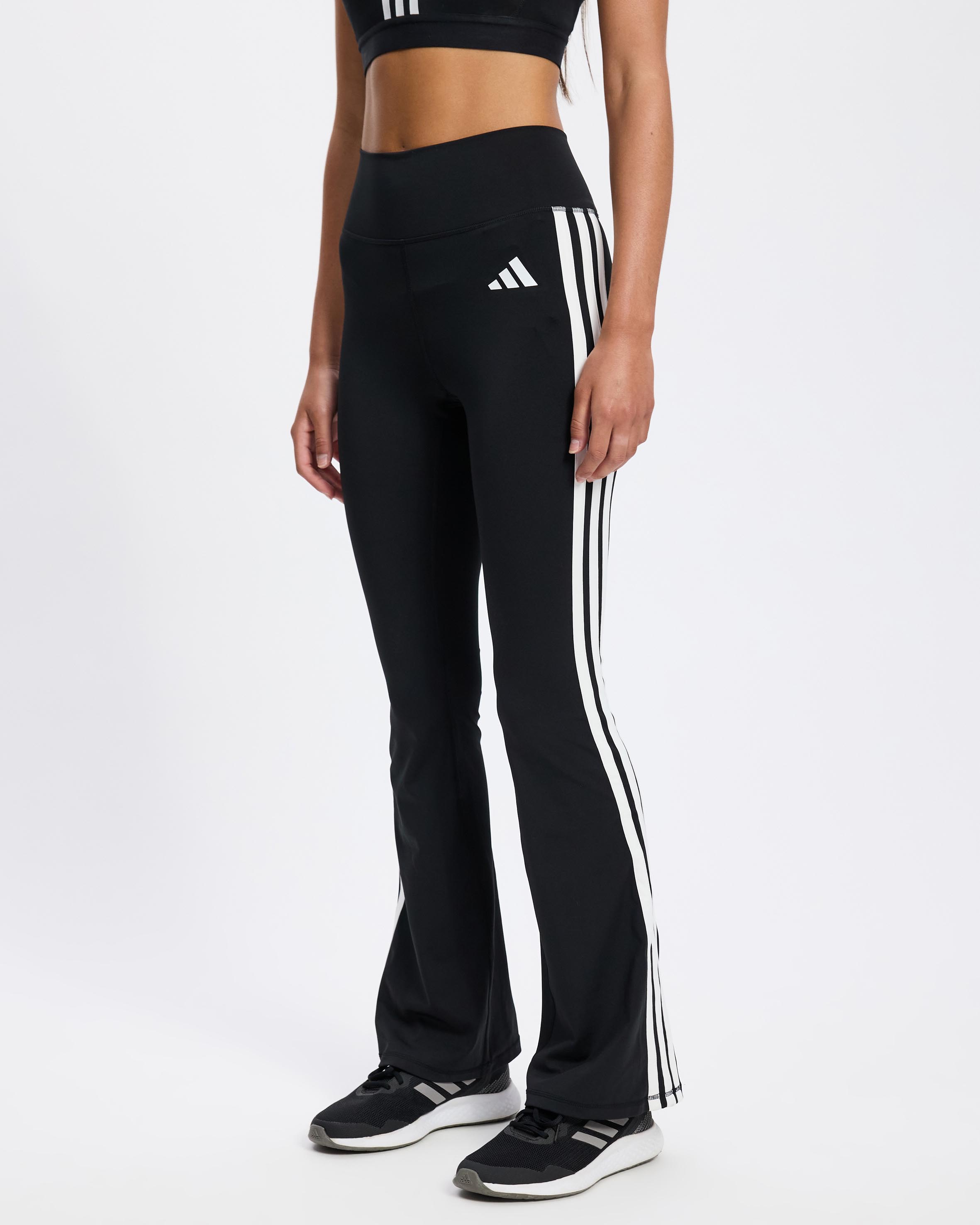 Optime Essentials Workout 3-Stripes Flared Leggings