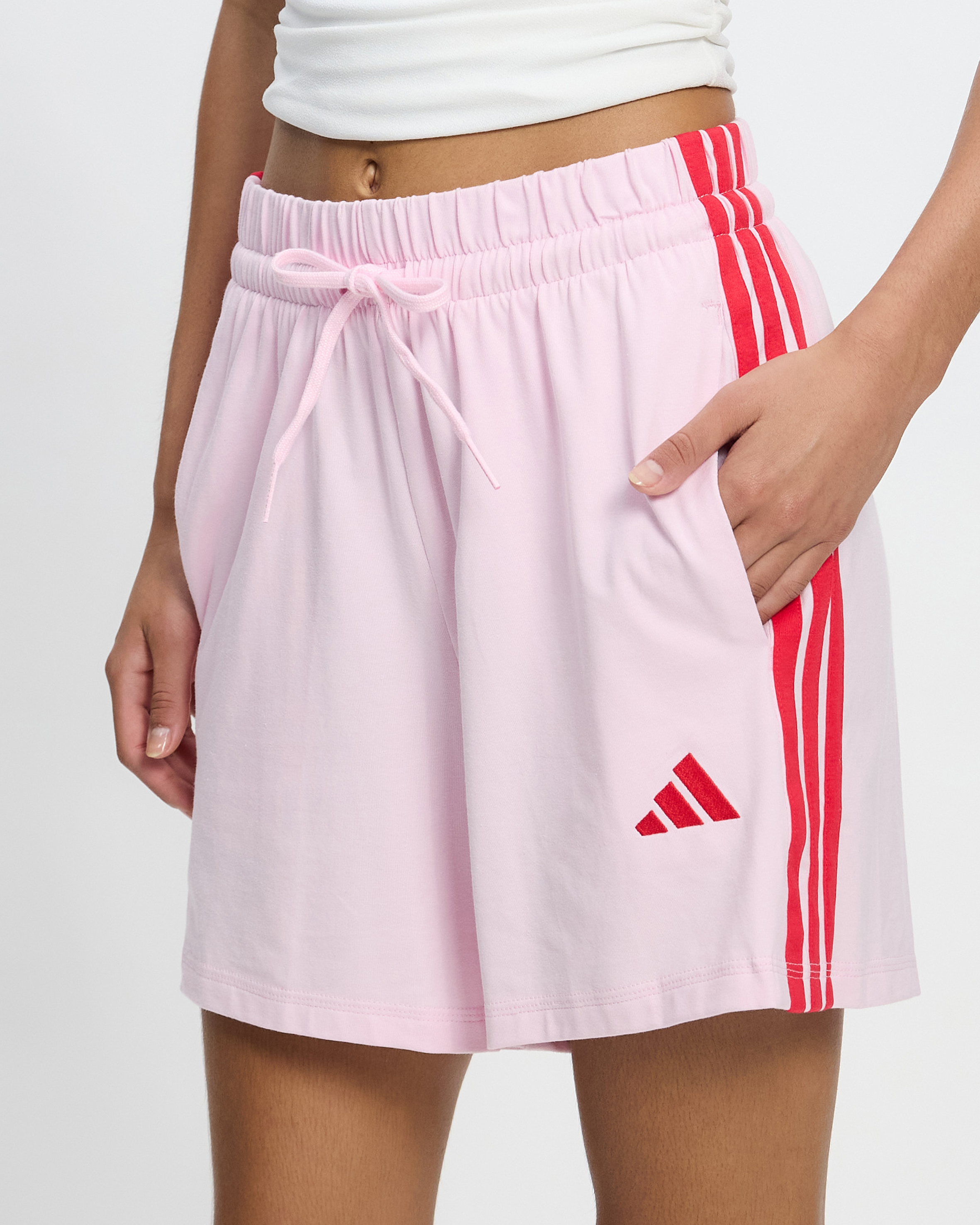 Essentials 3-Stripes Cotton Shorts