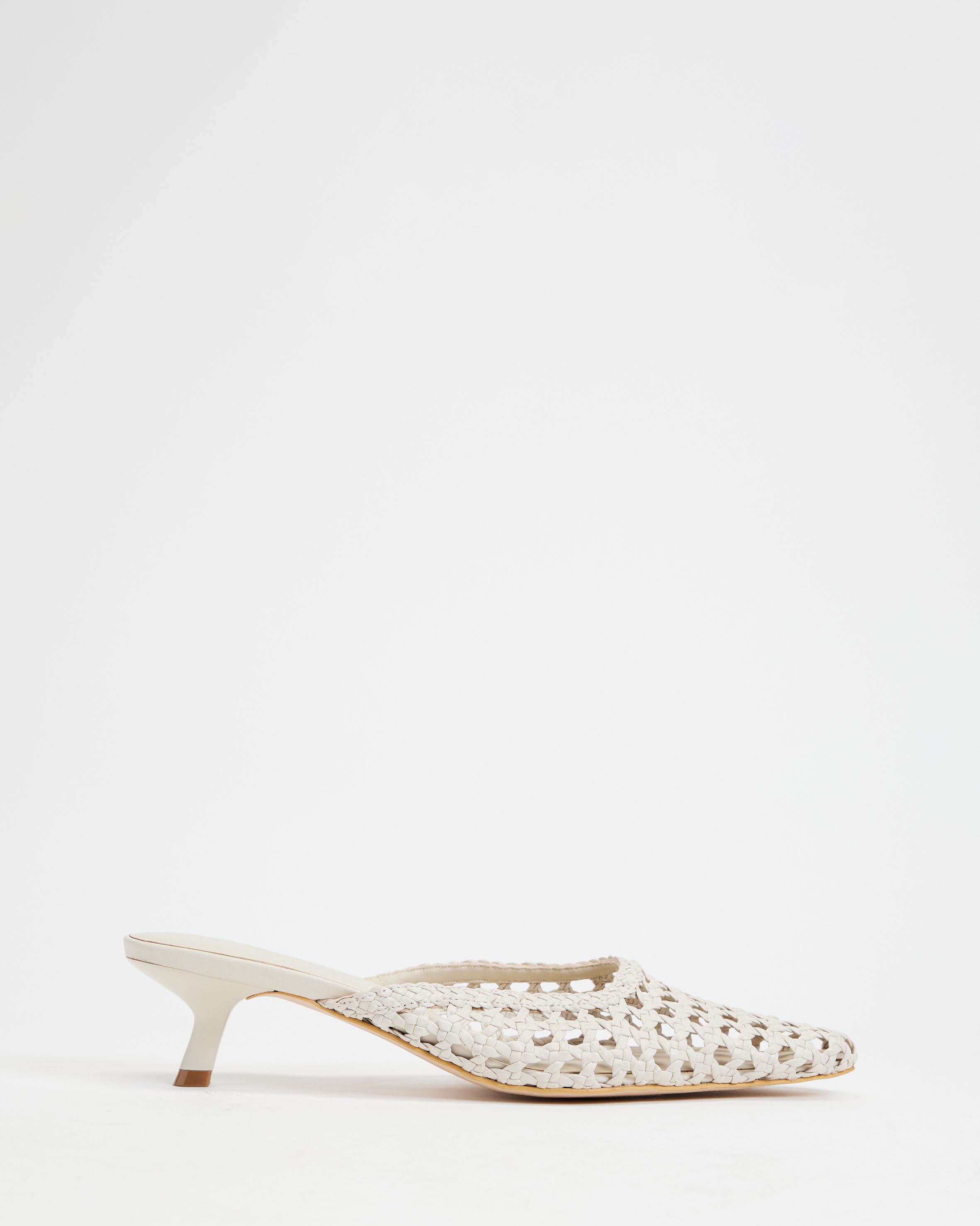 Woven Leather Heels