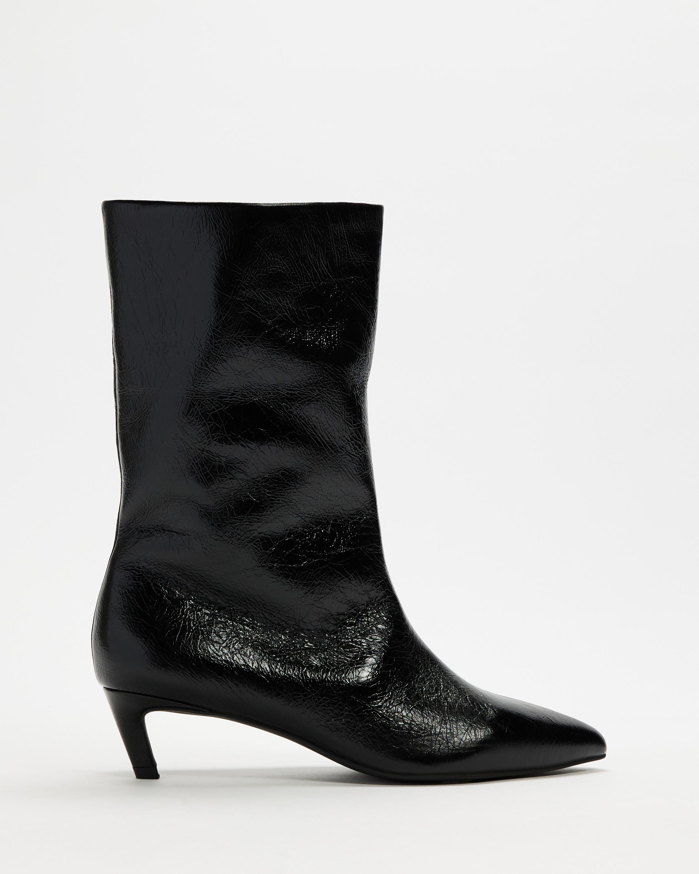 Nara Leather Heeled Boots