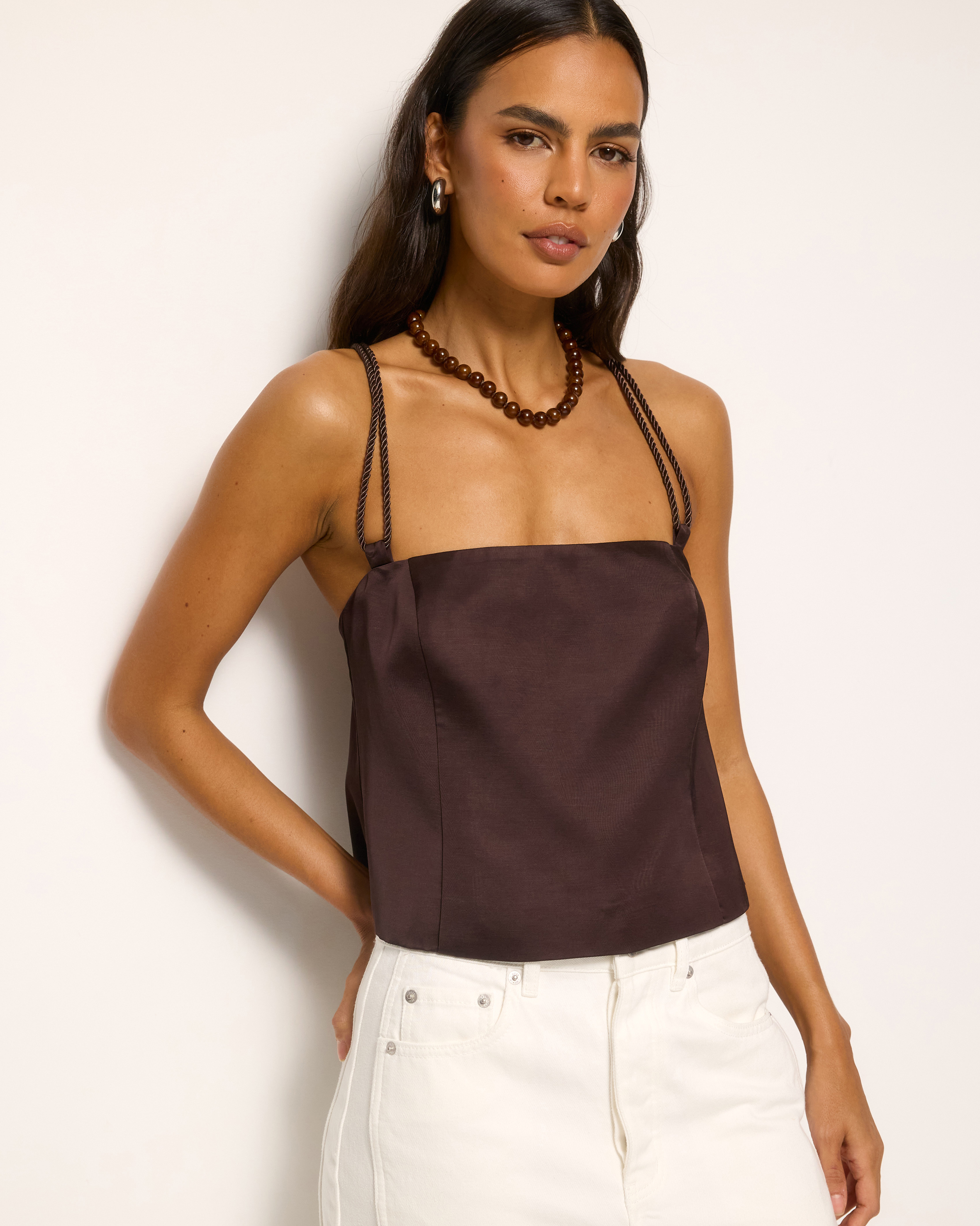 Madison Satin Top