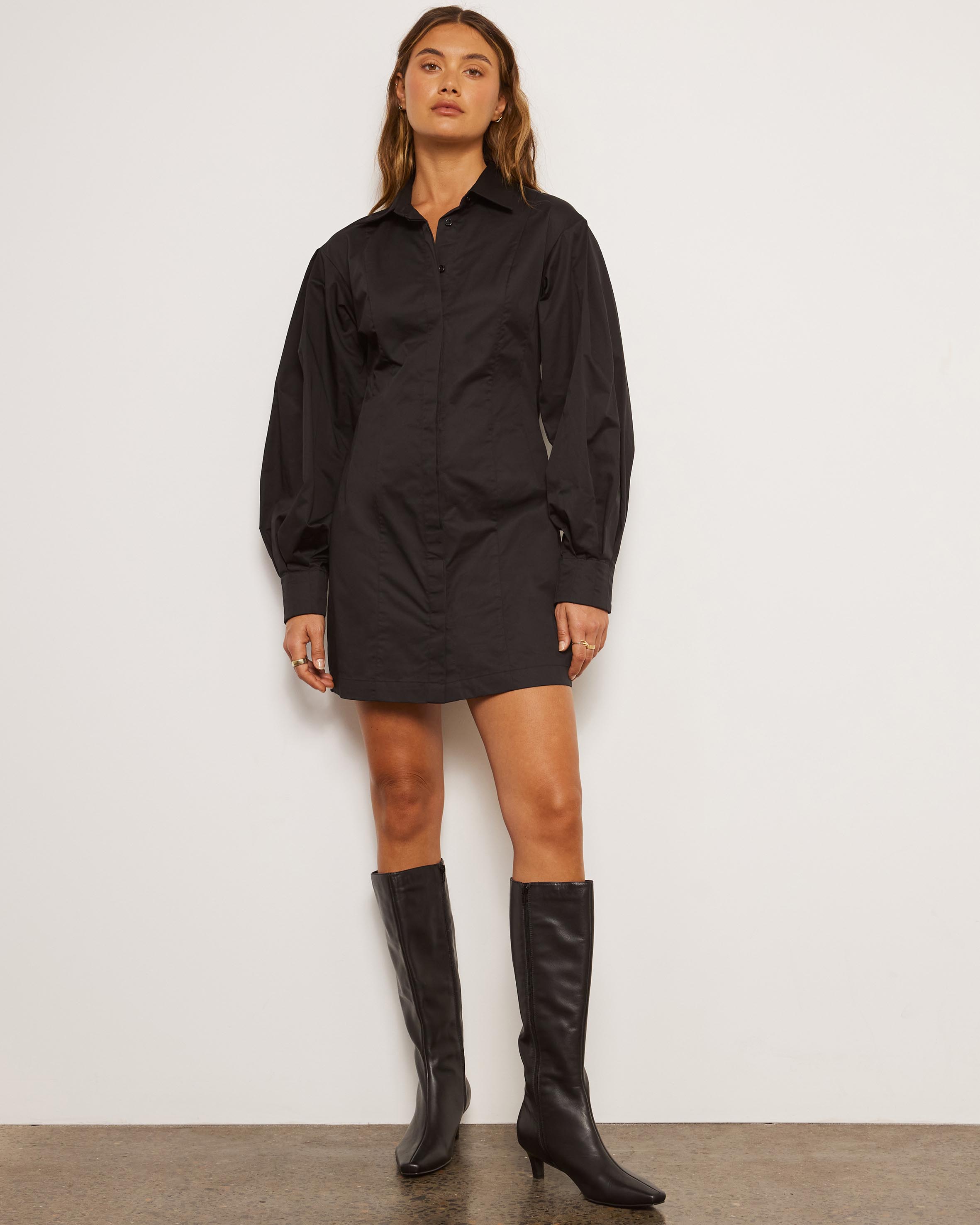 Organic Cotton Poplin Mini Dress