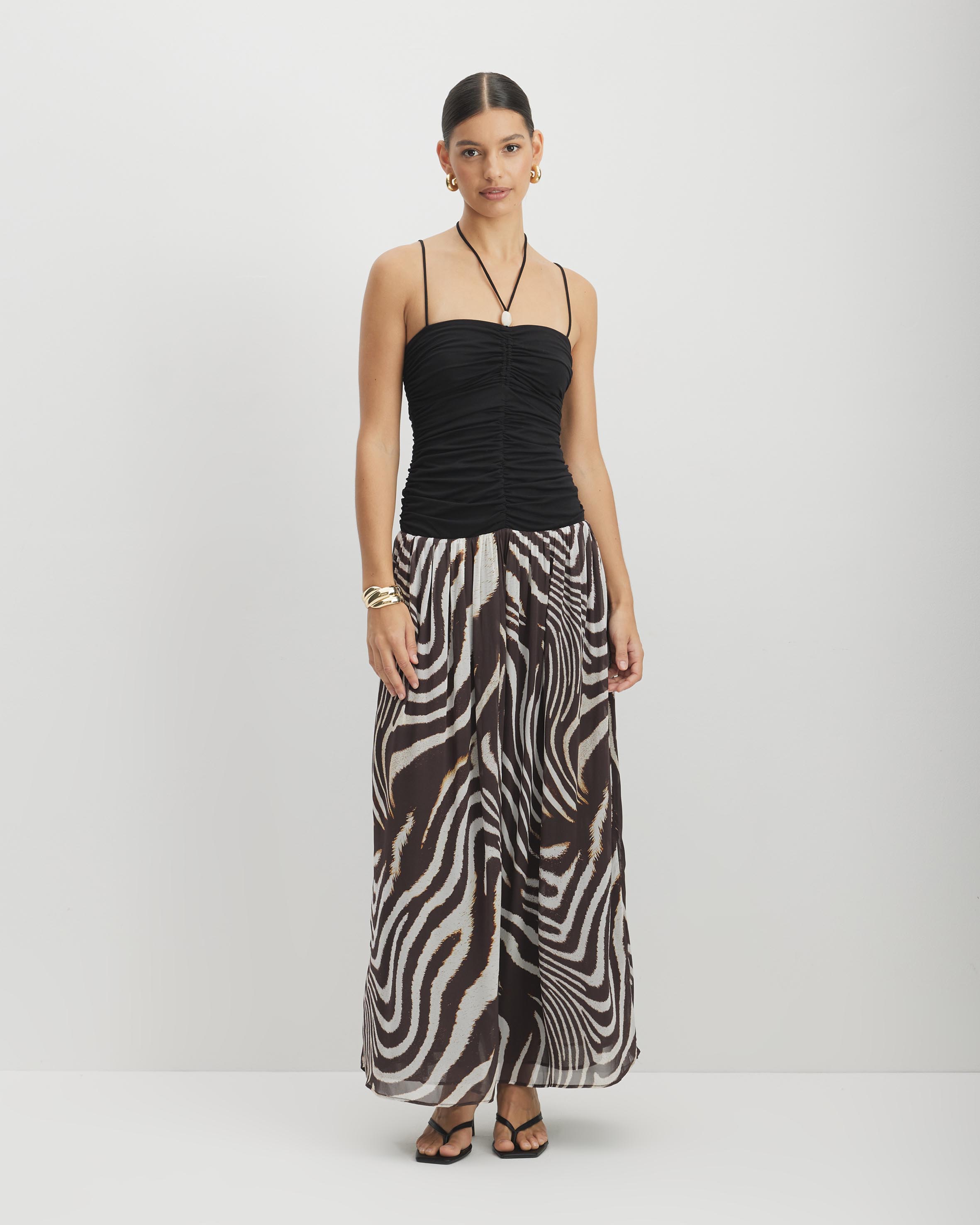 Katriel Resin Trim Maxi Dress