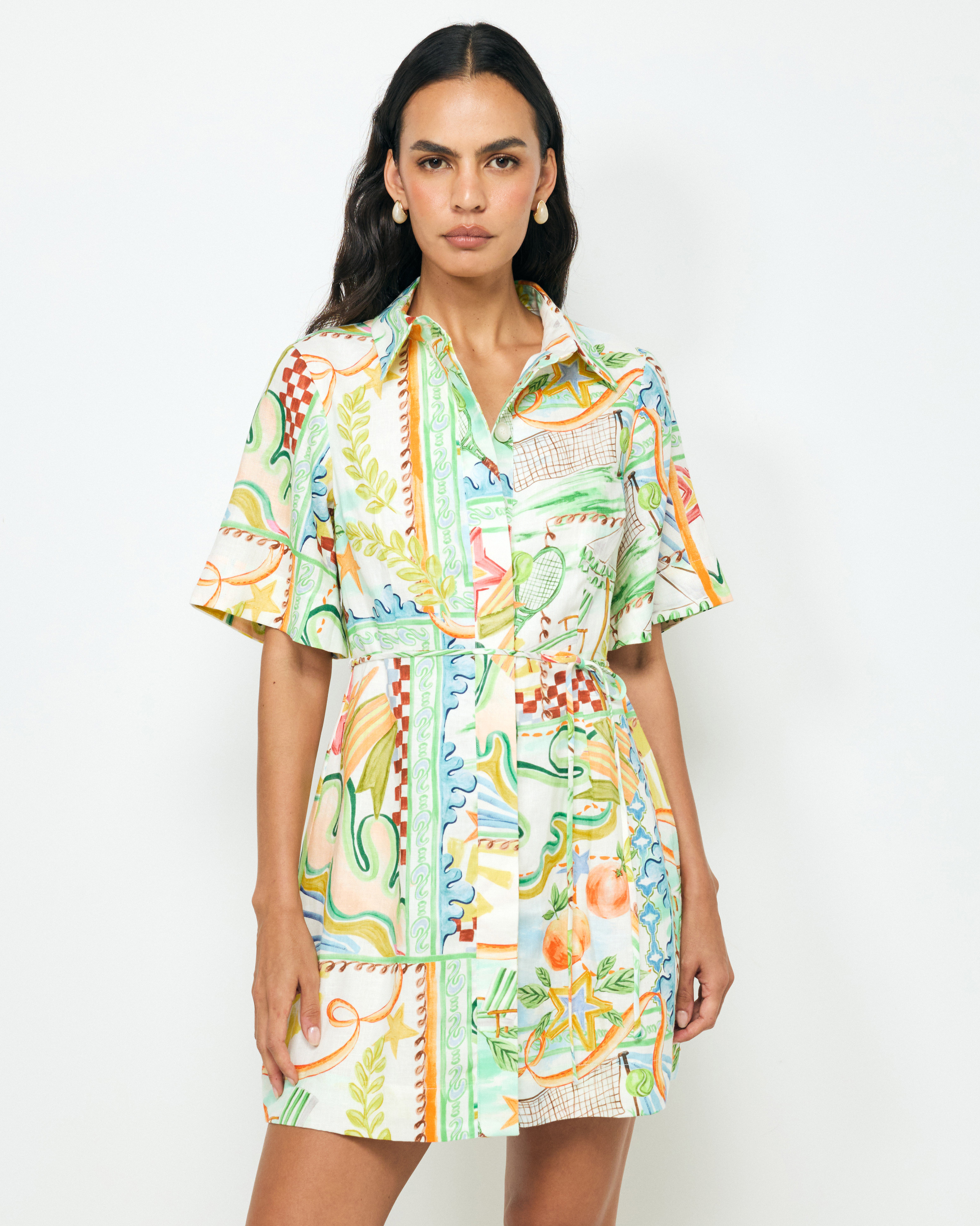 Lana Mini Shirt Dress