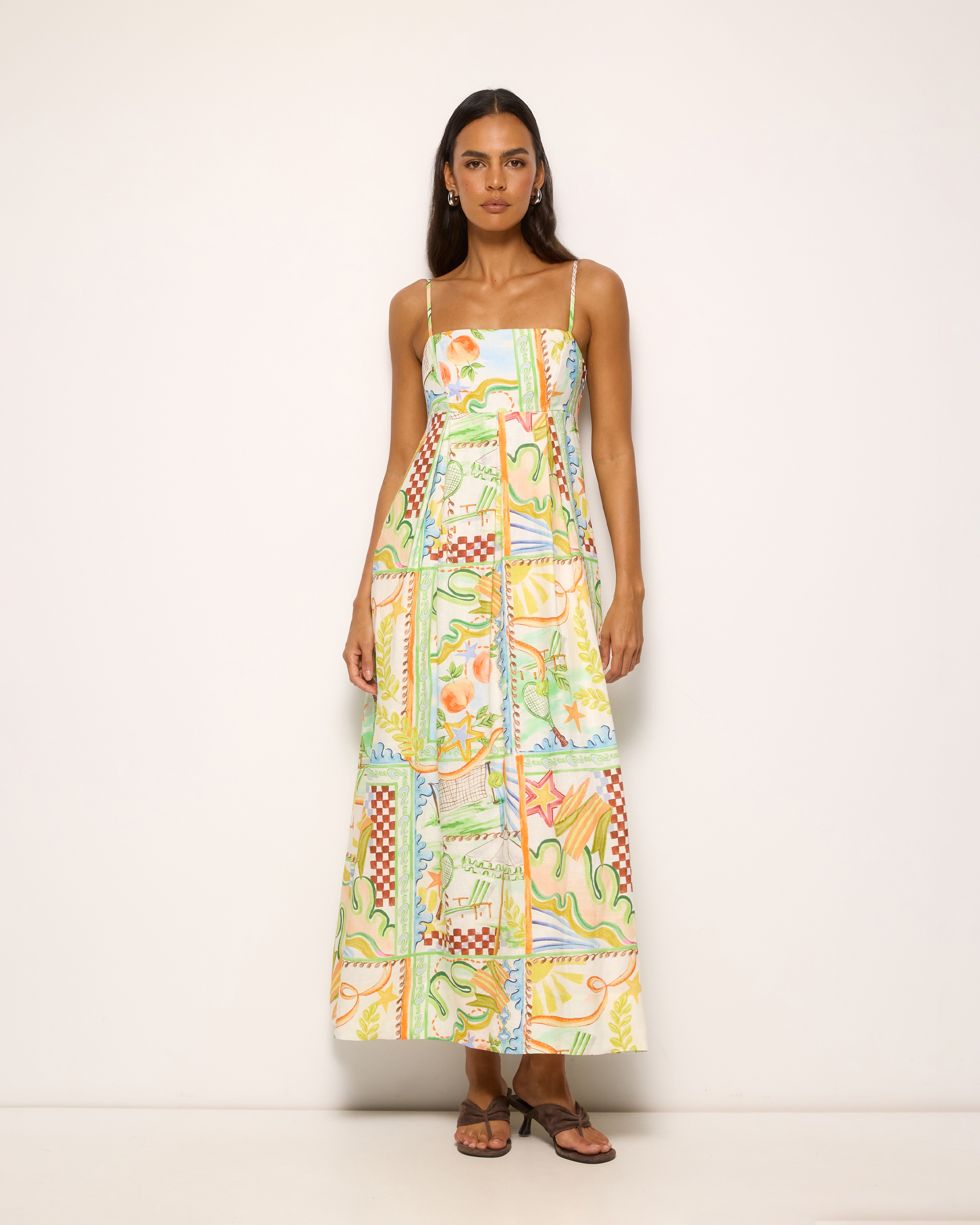 Lana Linen Maxi Dress