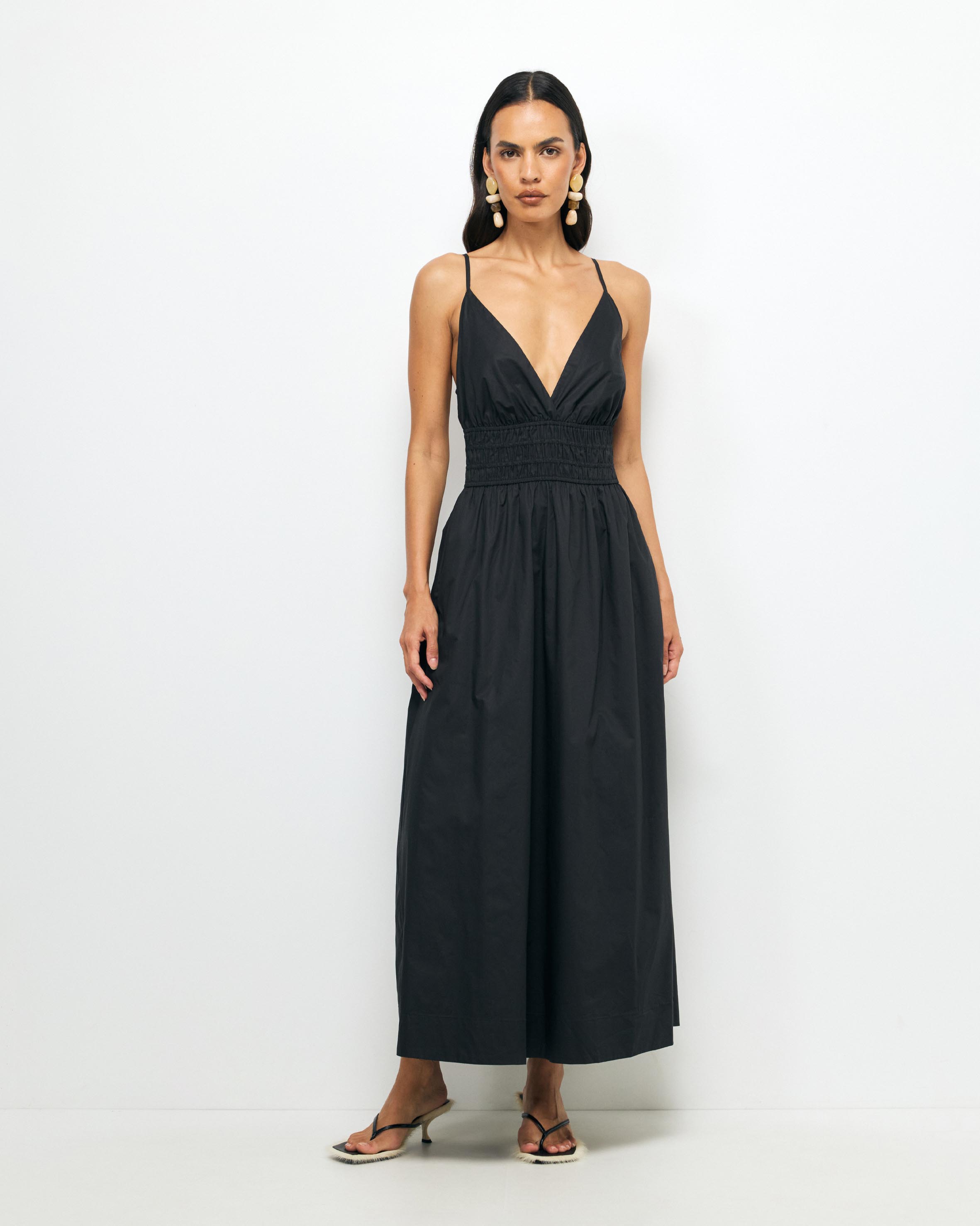 Enna Organic Cotton Midi Dress