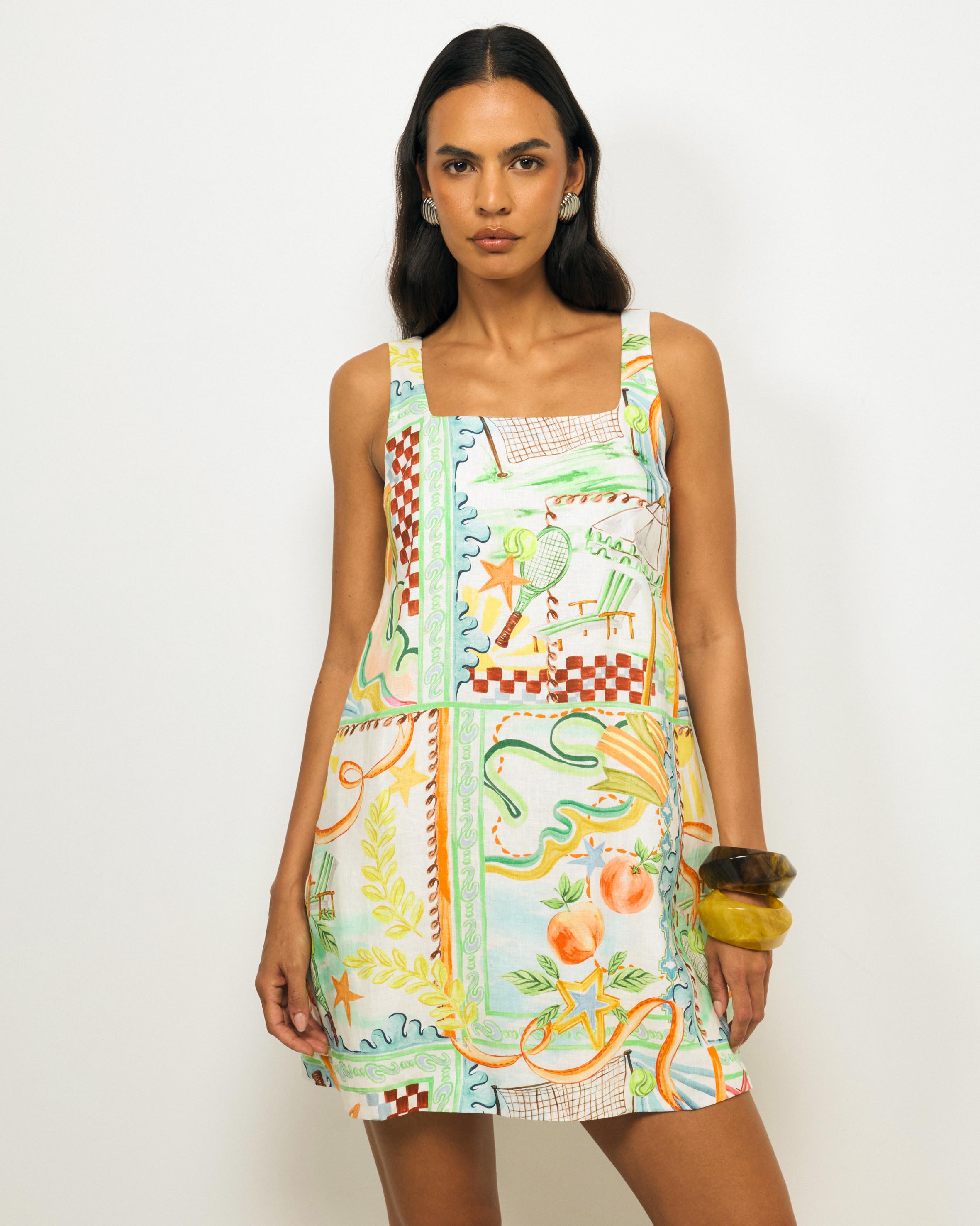 Lana Linen Mini Dress
