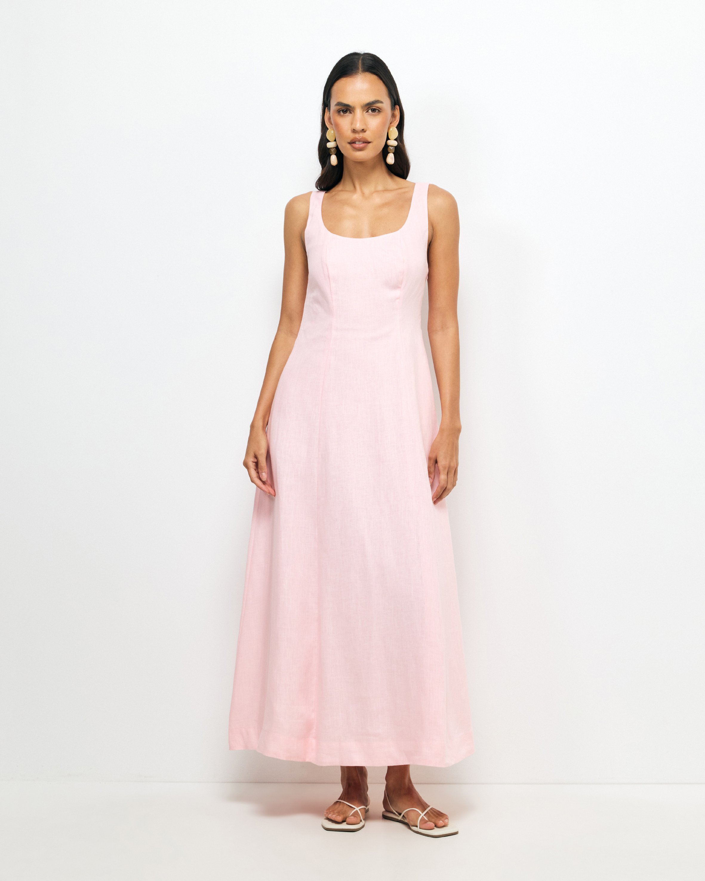 Fern Linen Maxi Dress