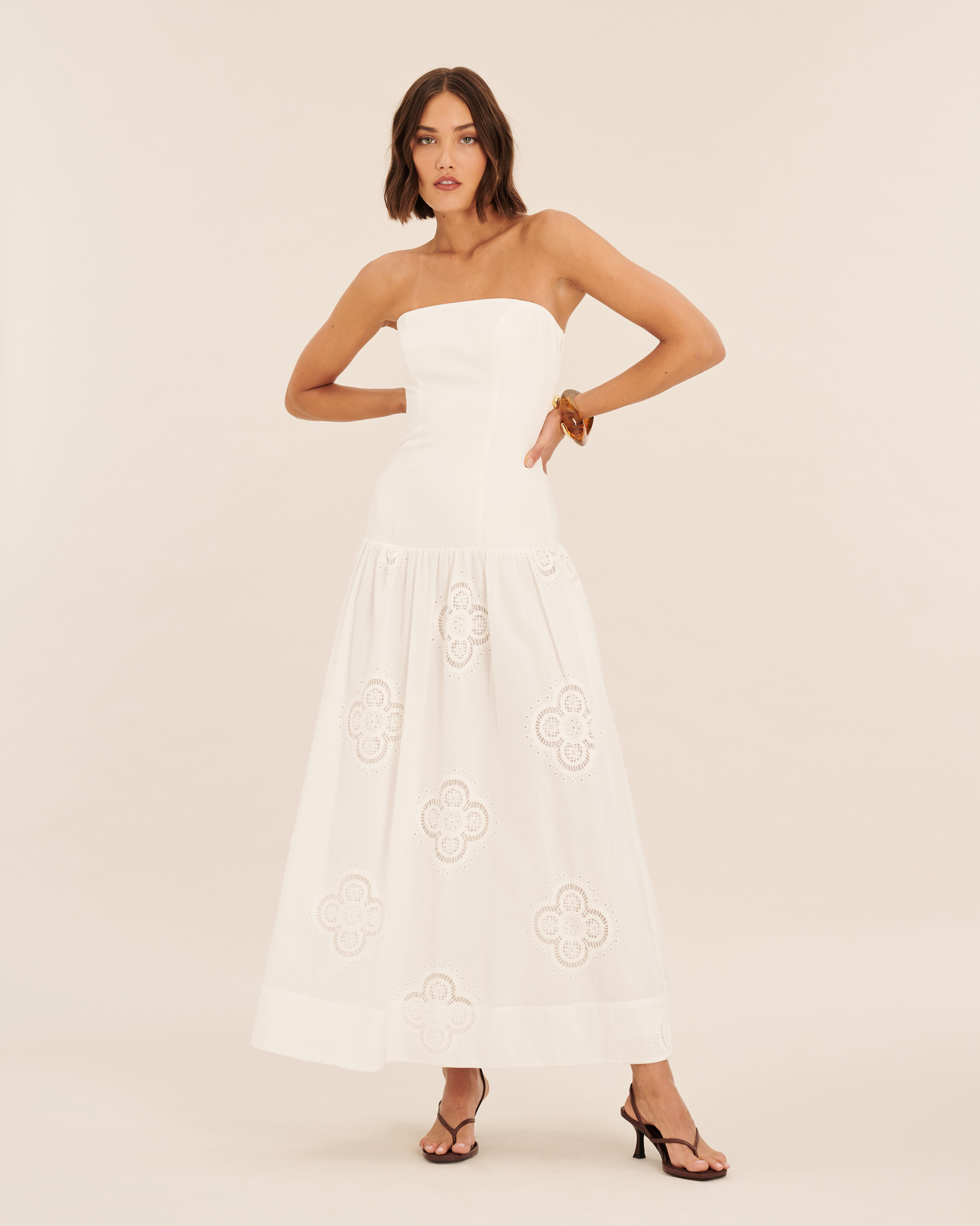 Kiera Broderie Maxi Dress