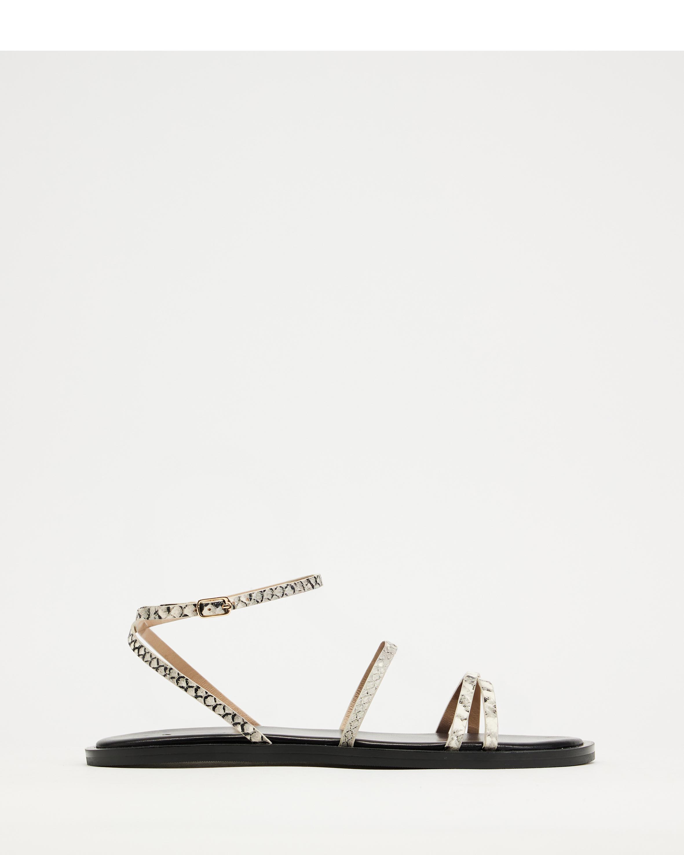 Ankle Wrap Leather Sandals