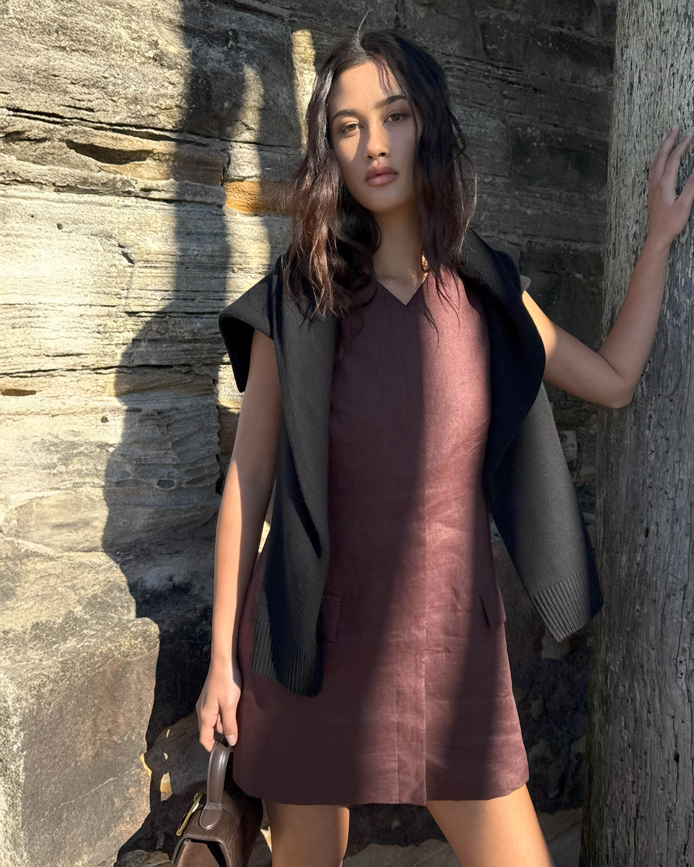 Tamsin Linen Mini Shift Dress