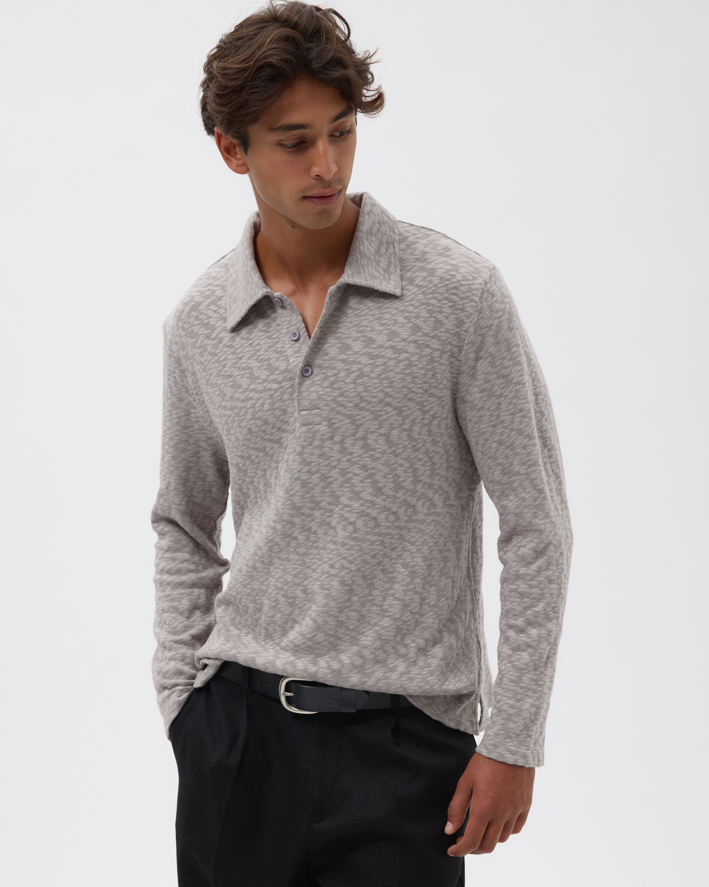 Organic Cotton Slub Rugby Polo