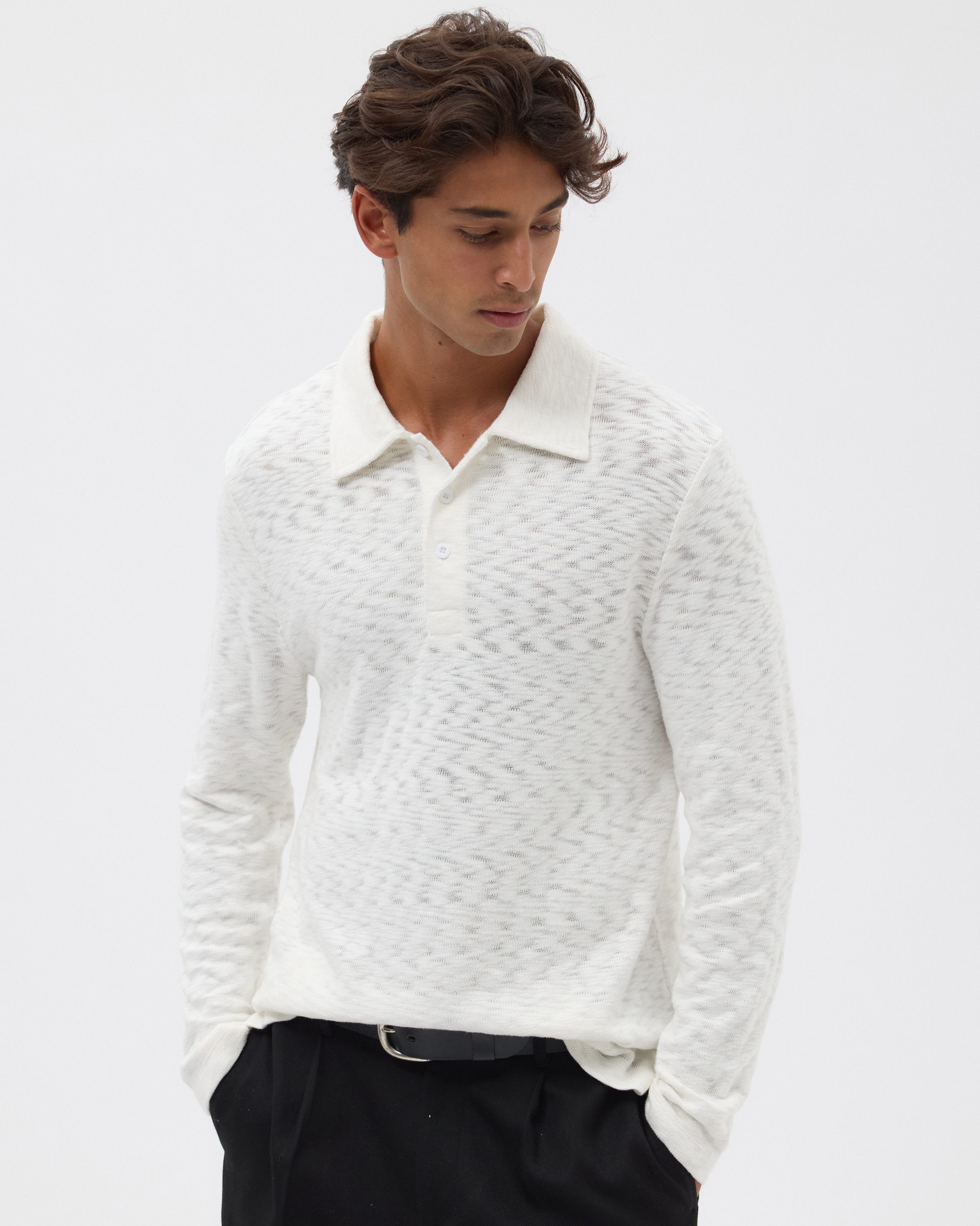 Organic Cotton Slub Rugby Polo