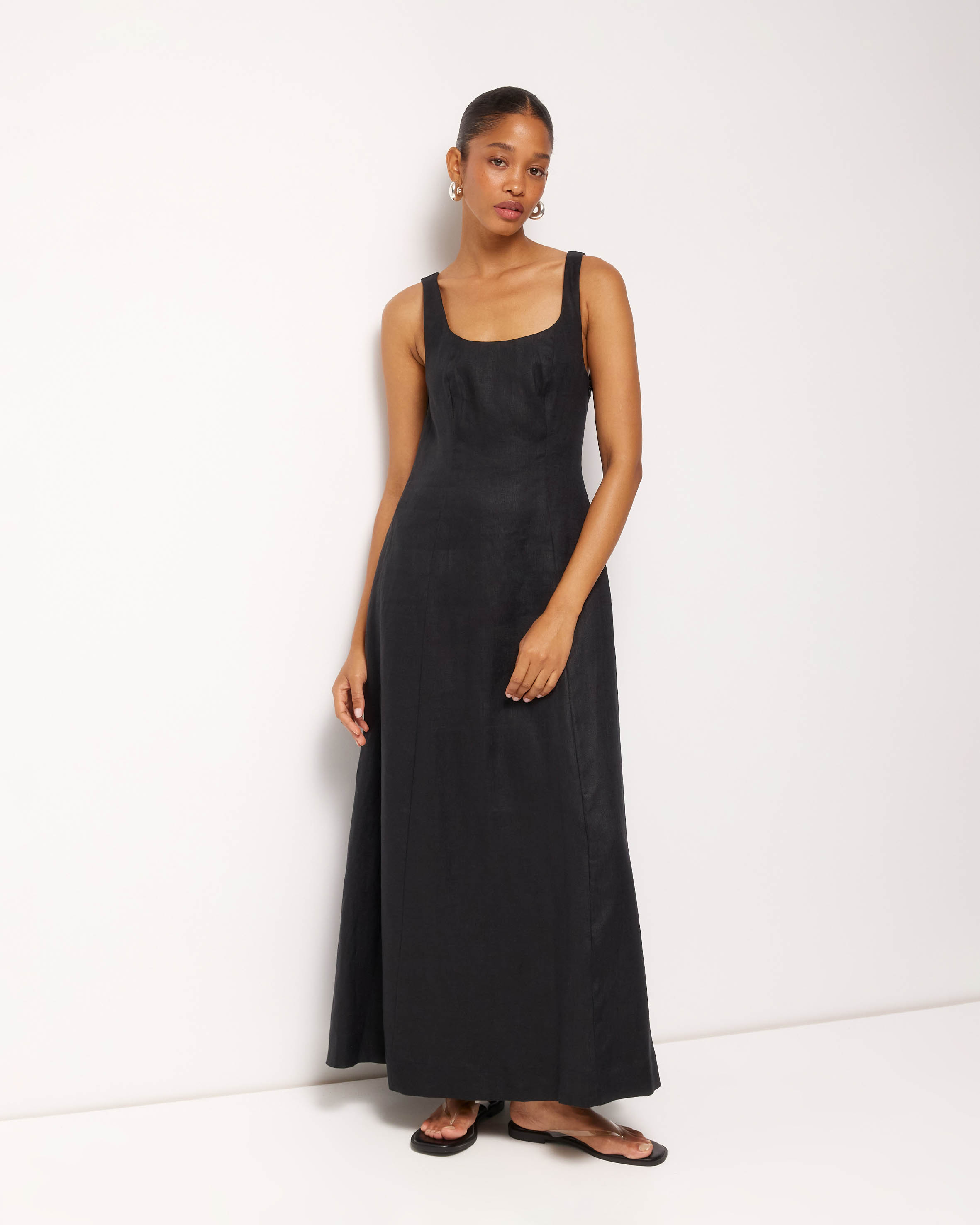Fern Linen Maxi Dress