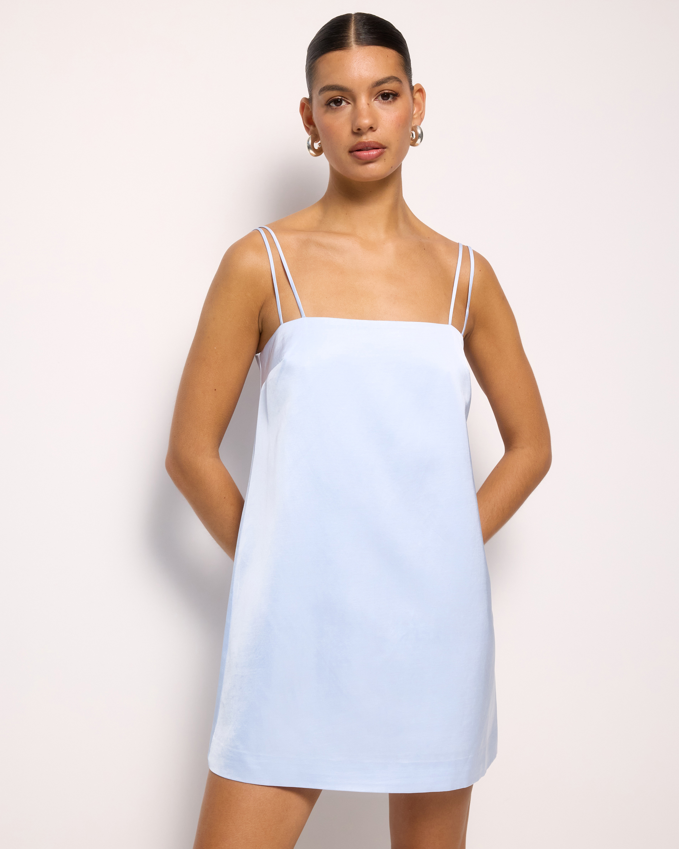 Rhi Satin Shift Mini Dress