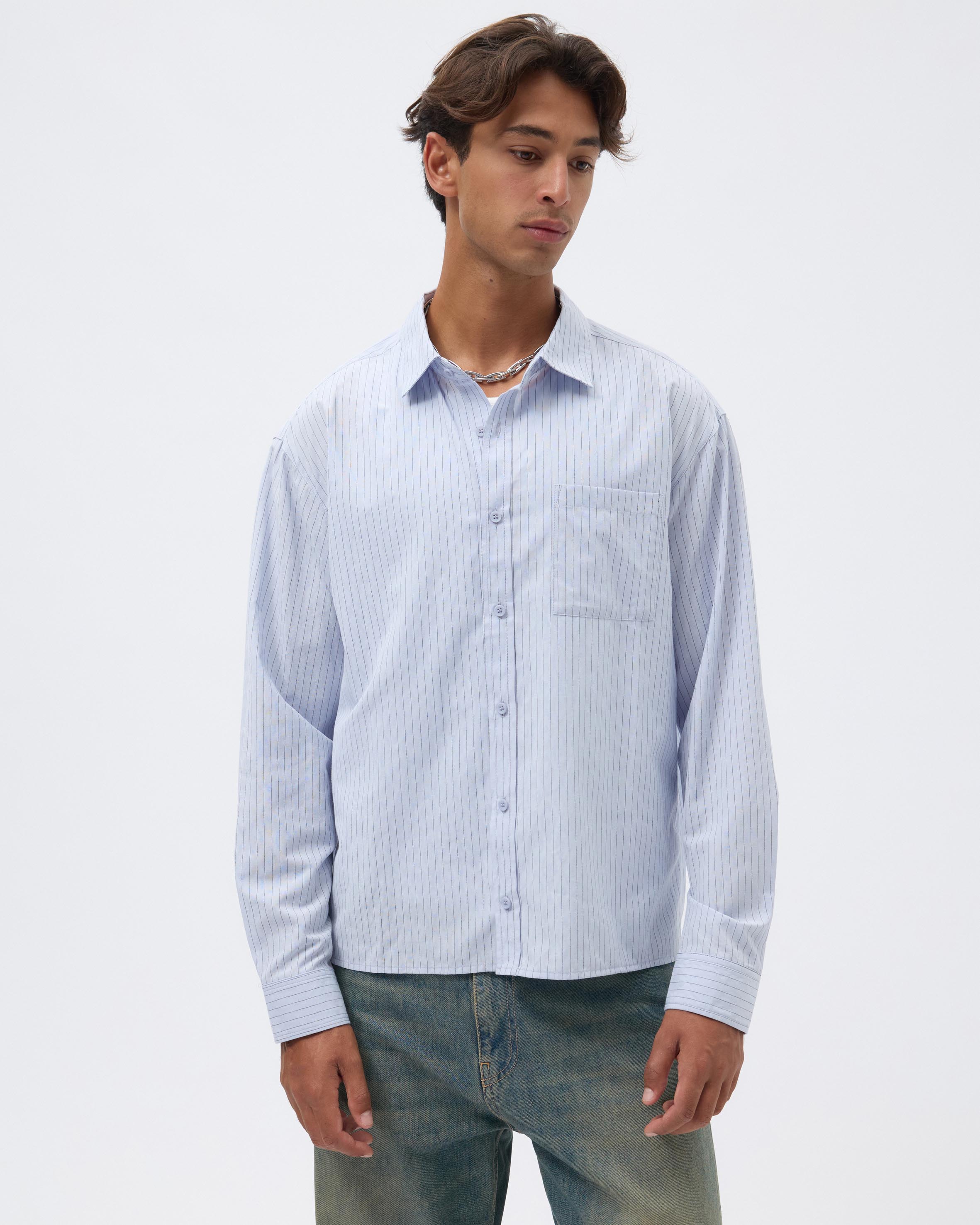 Echo Stripe Boxy Shirt
