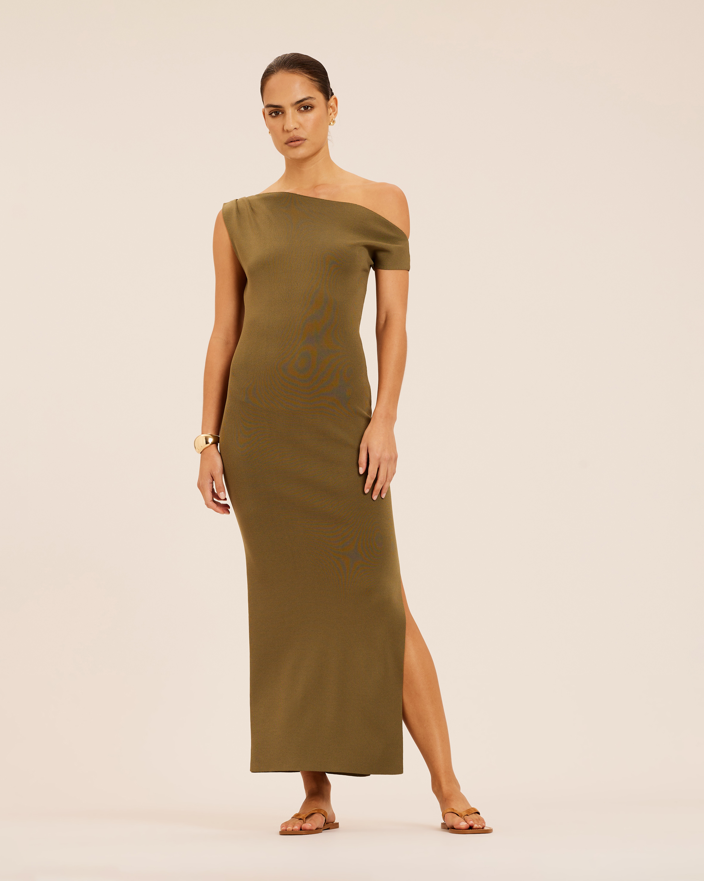 Lyra Draped Knit Dress