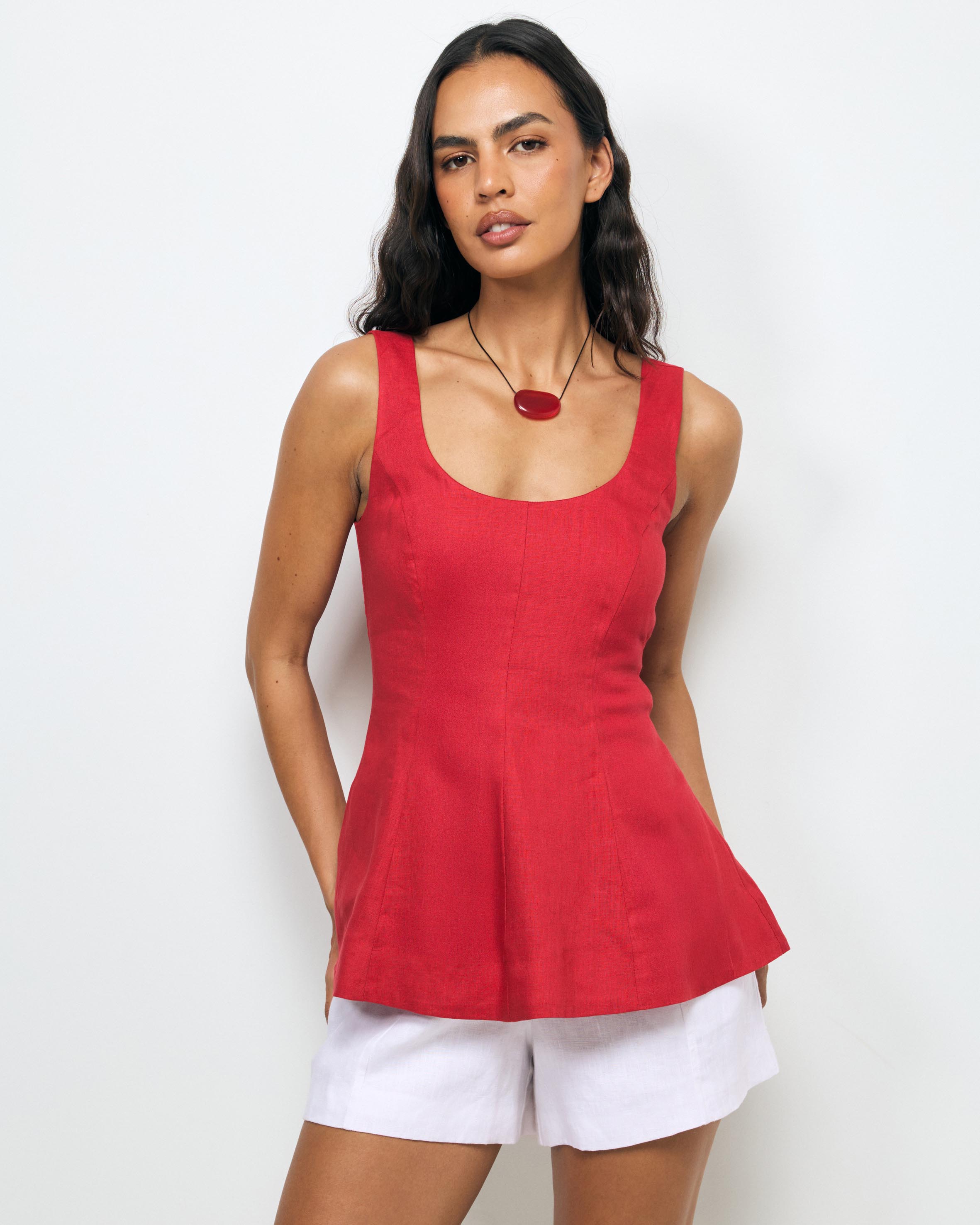 Bria Linen Top