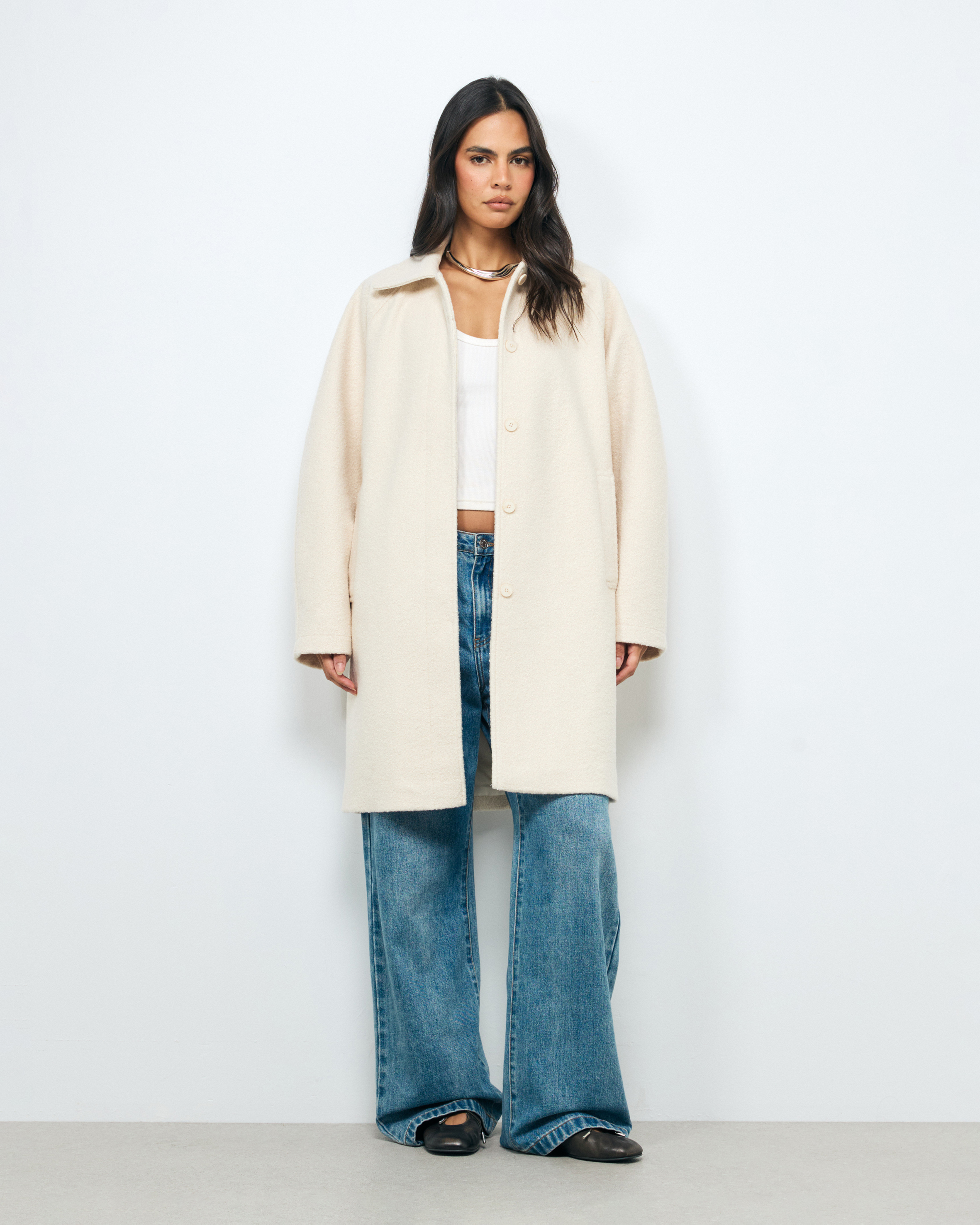 Boucle Cocoon Coat