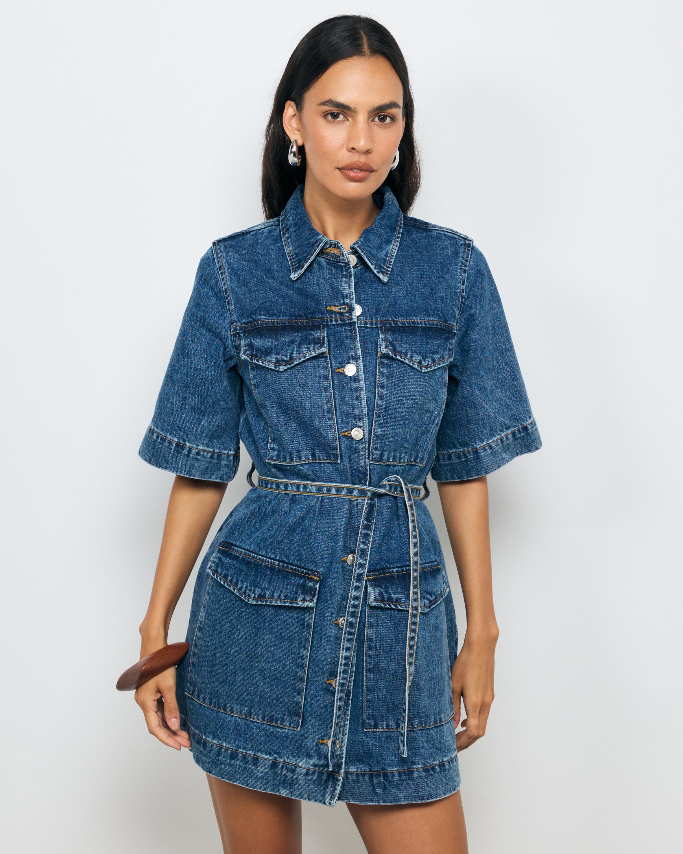 Rowena Denim Shirt Dress