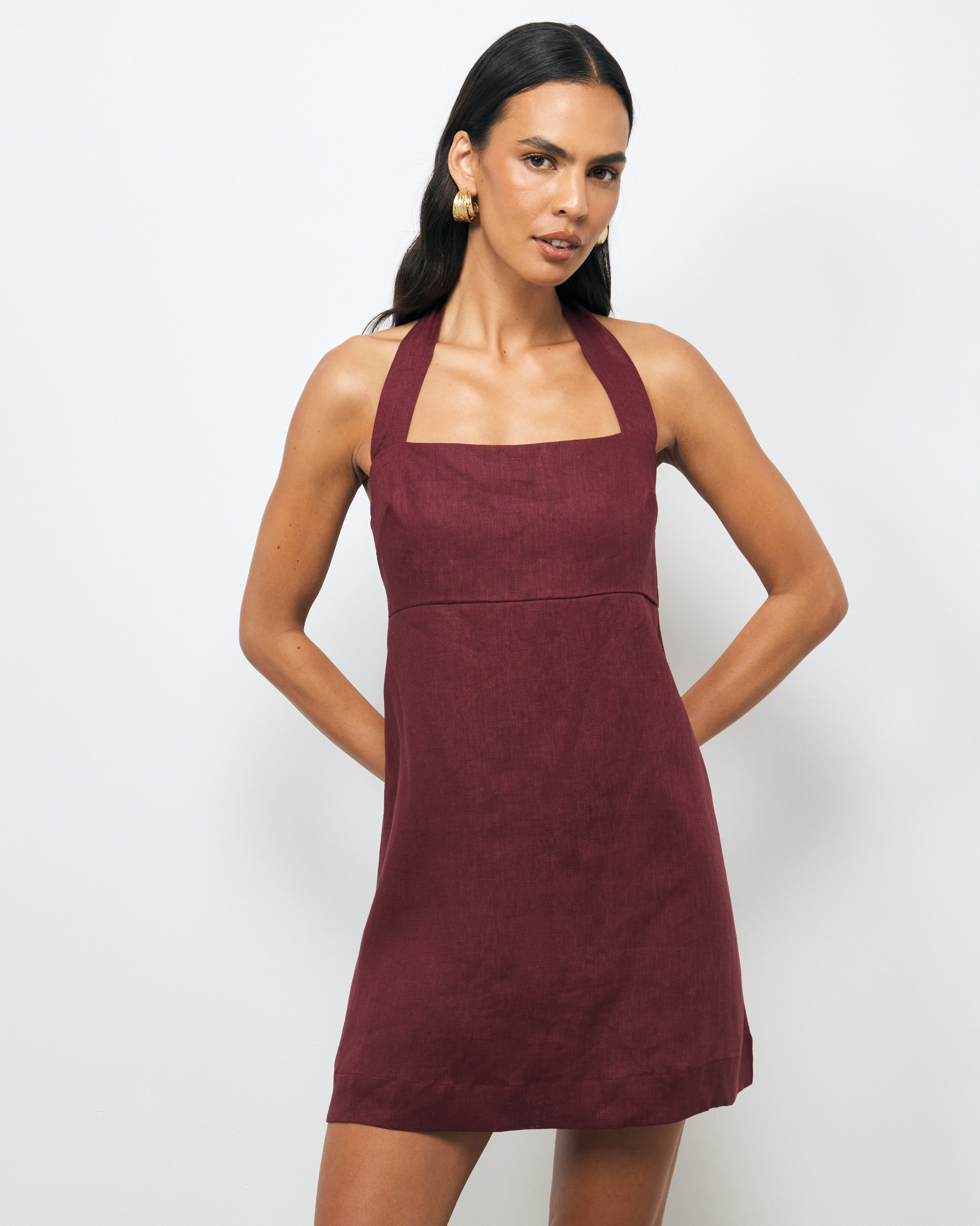 Lylah Linen Mini Dress
