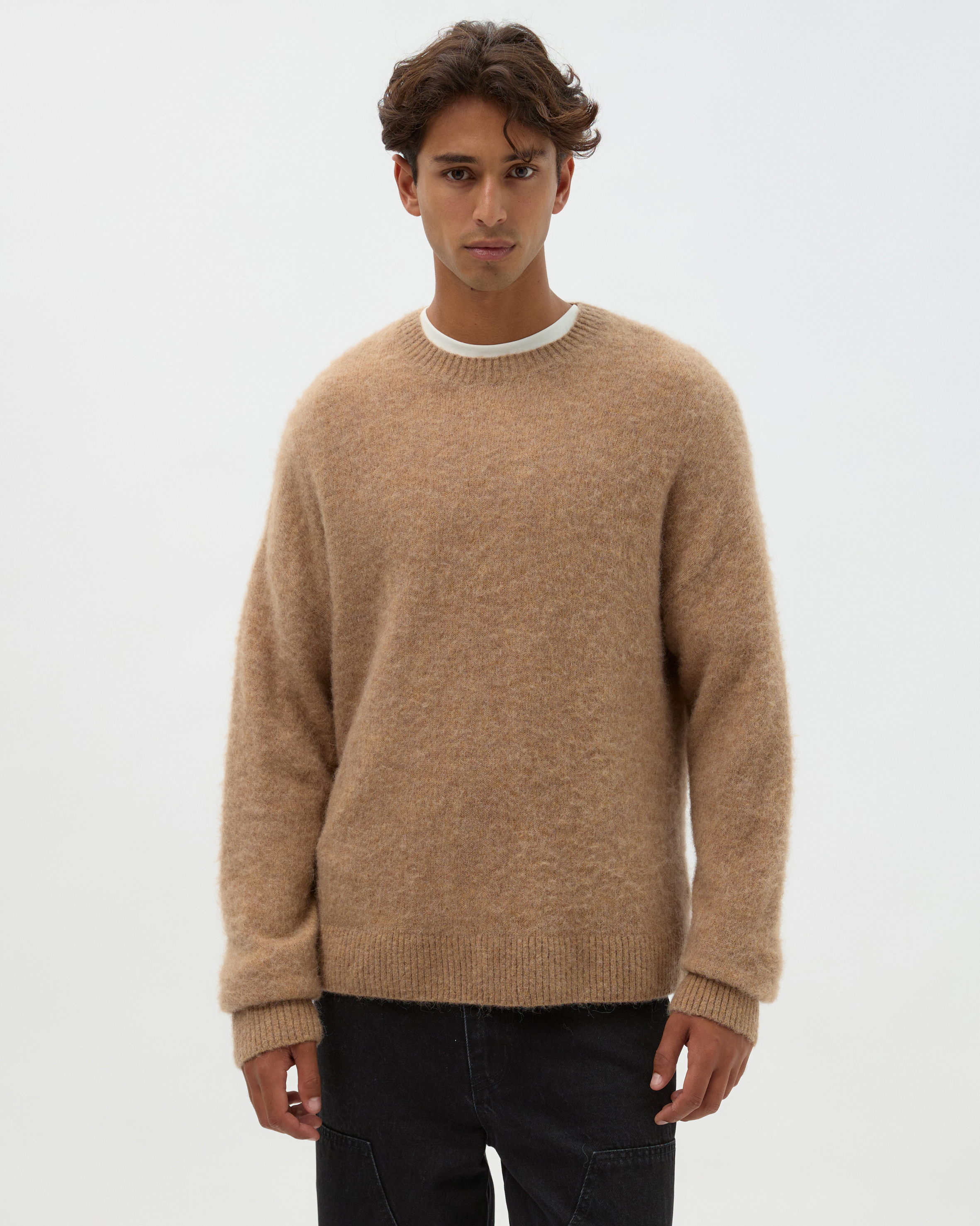 Brushed Alpaca Blend Sweater