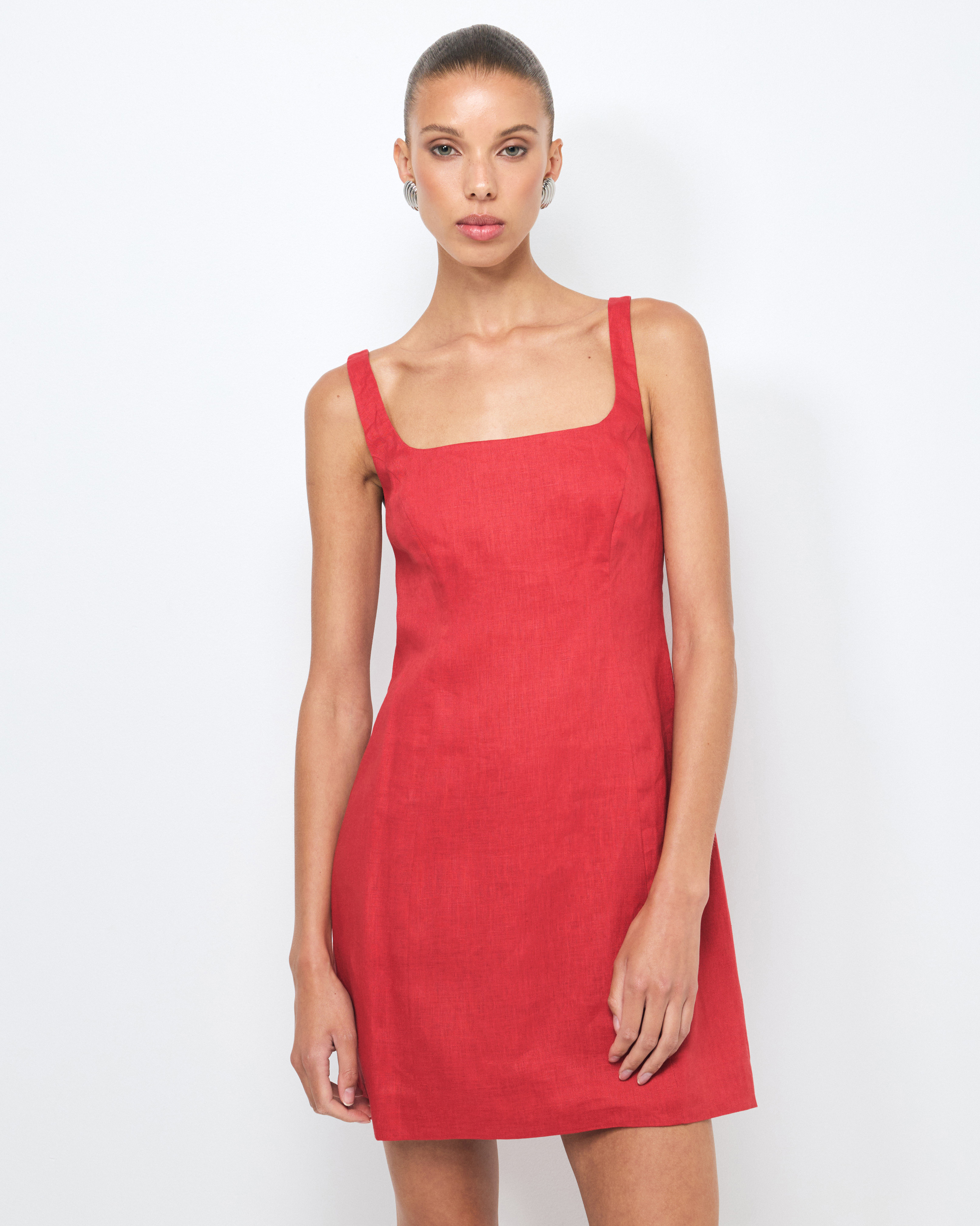 Clara Linen Mini Dress
