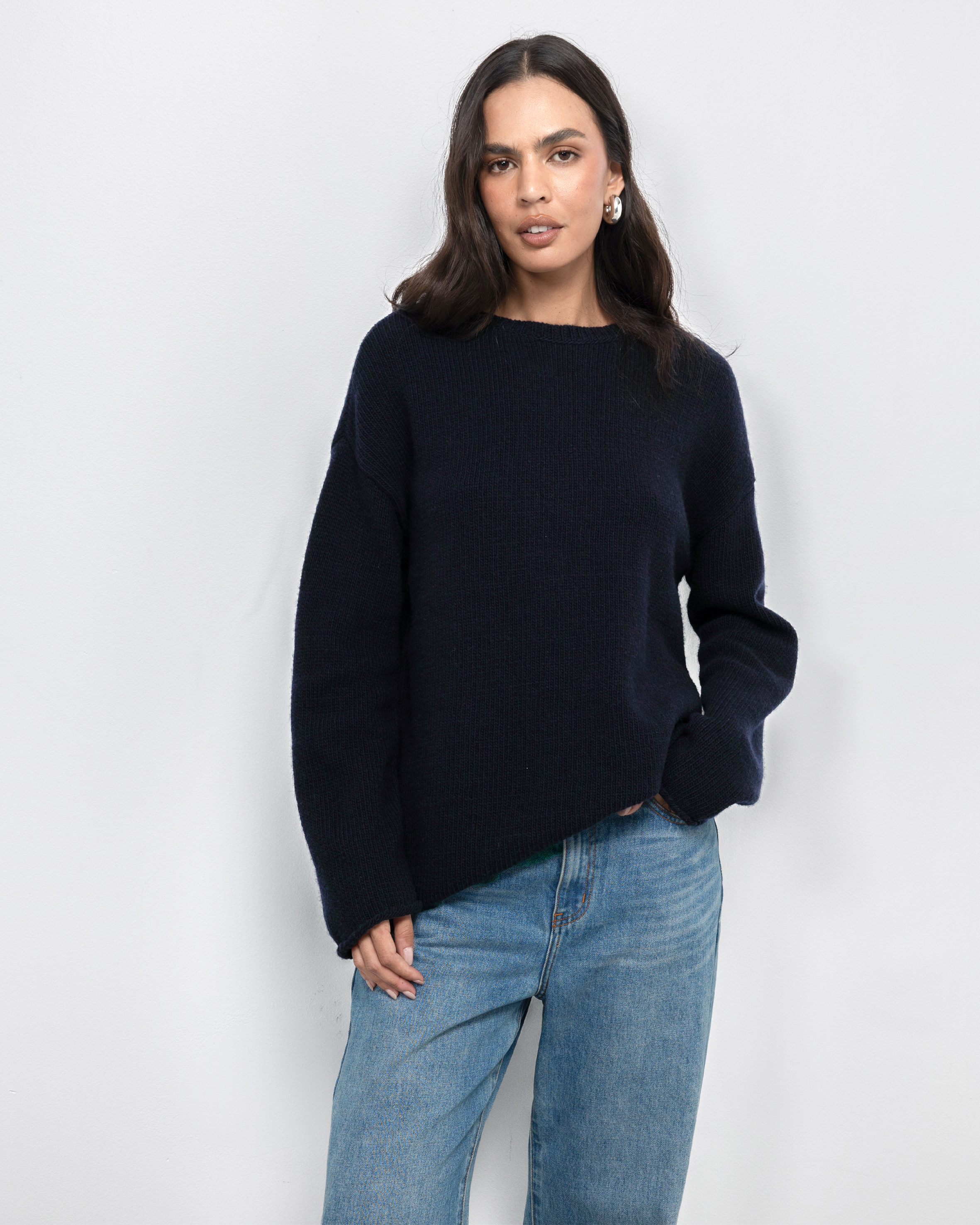Renia Wool Boat Neck Jumper