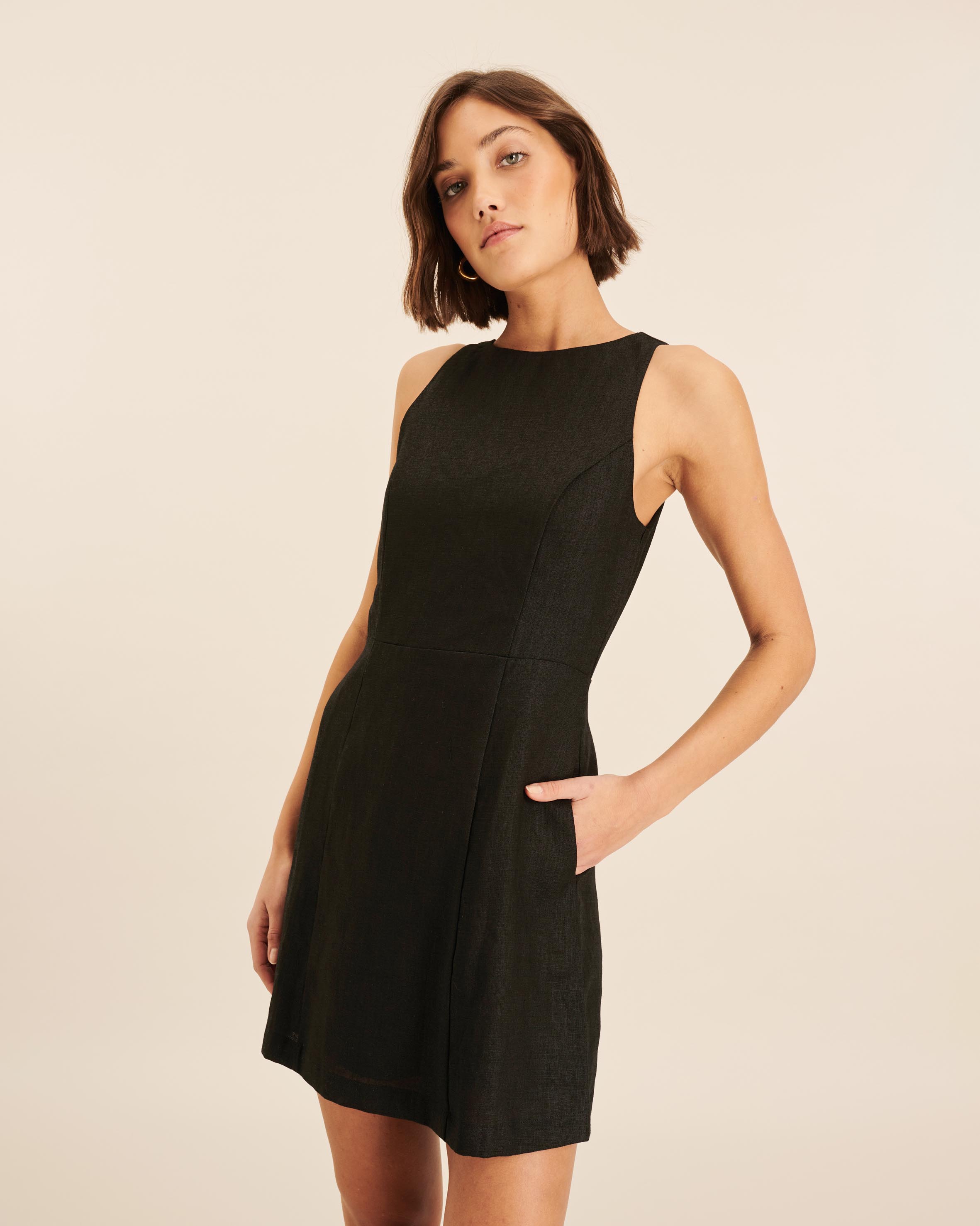 Harlow Linen A Line Mini Dress