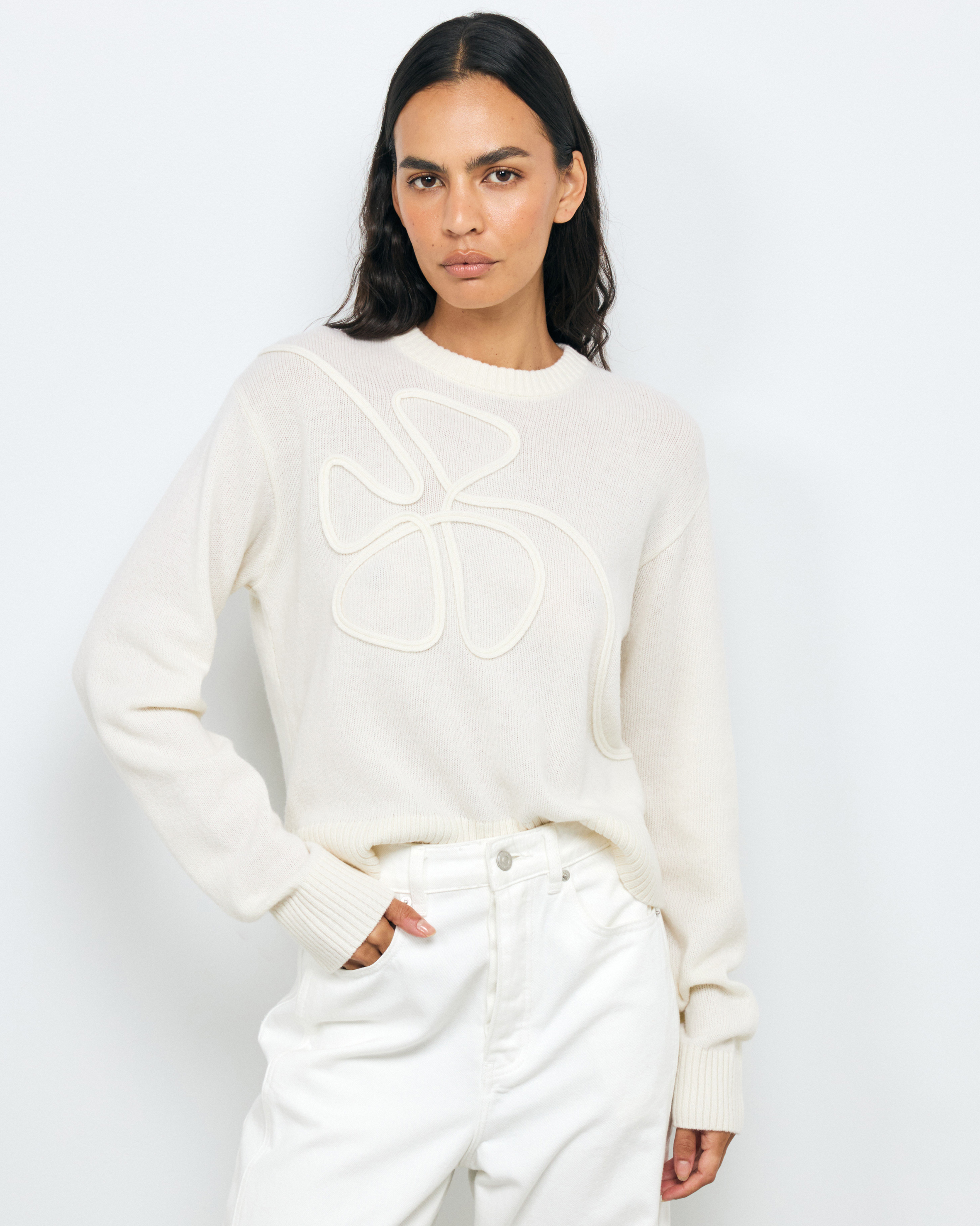 Olia Merino Wool Knit Jumper