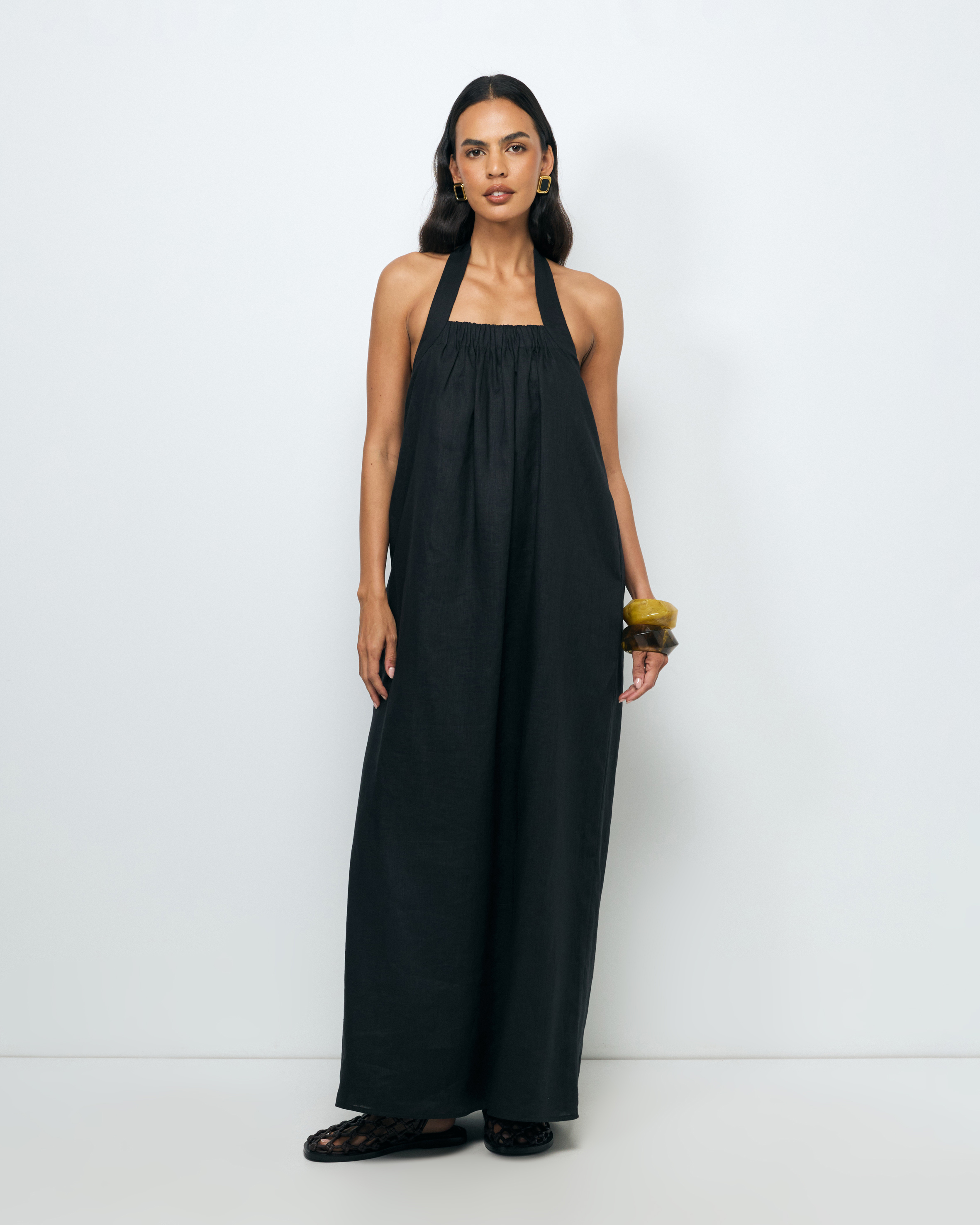 Dovie Linen Maxi Dress