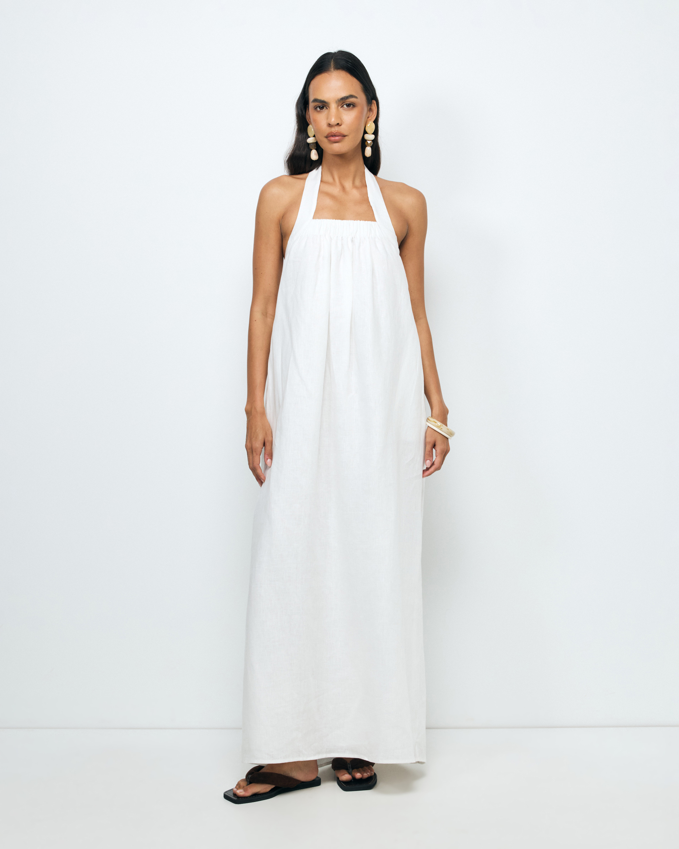 Dovie Linen Maxi Dress