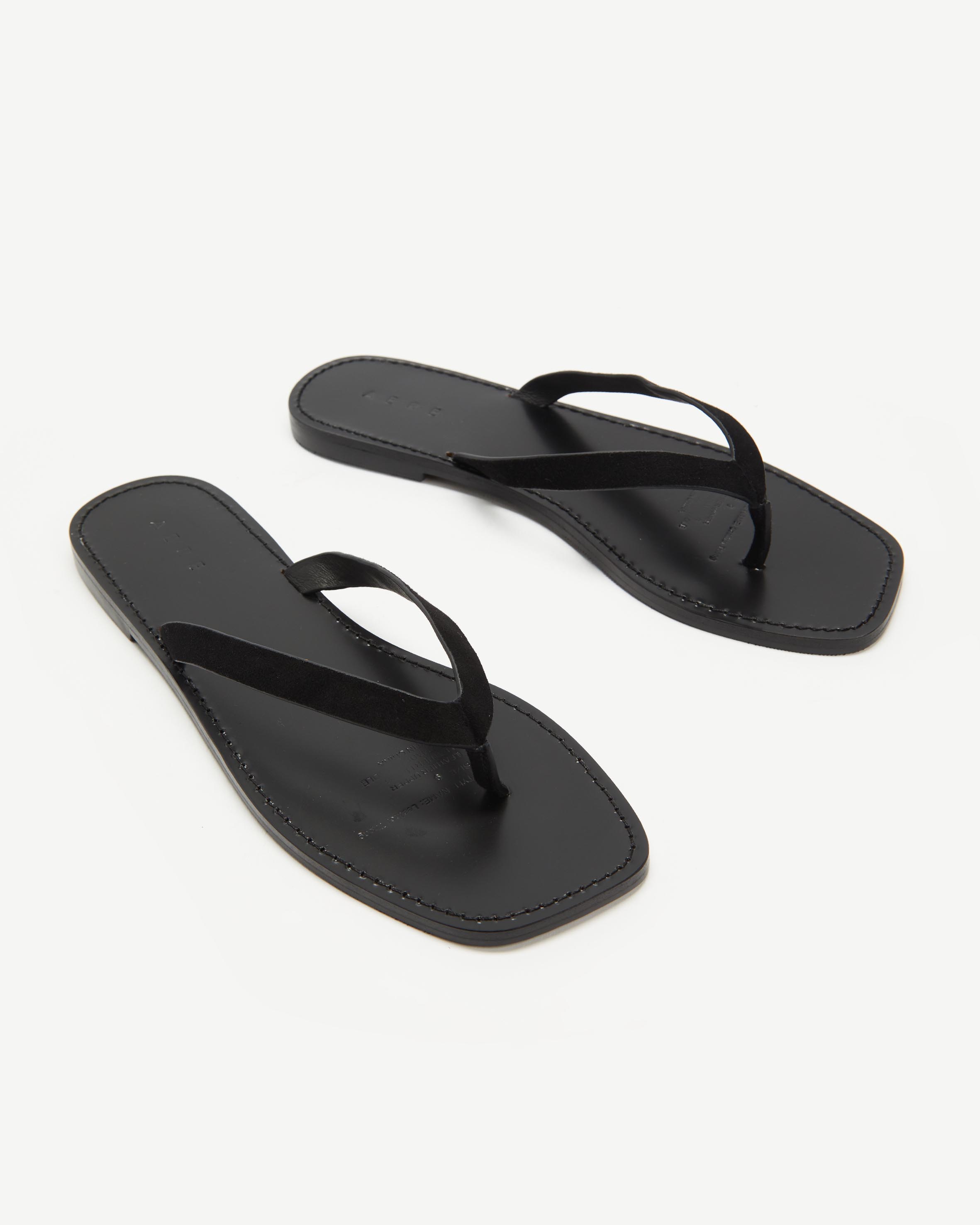 Suede Thong Sandals