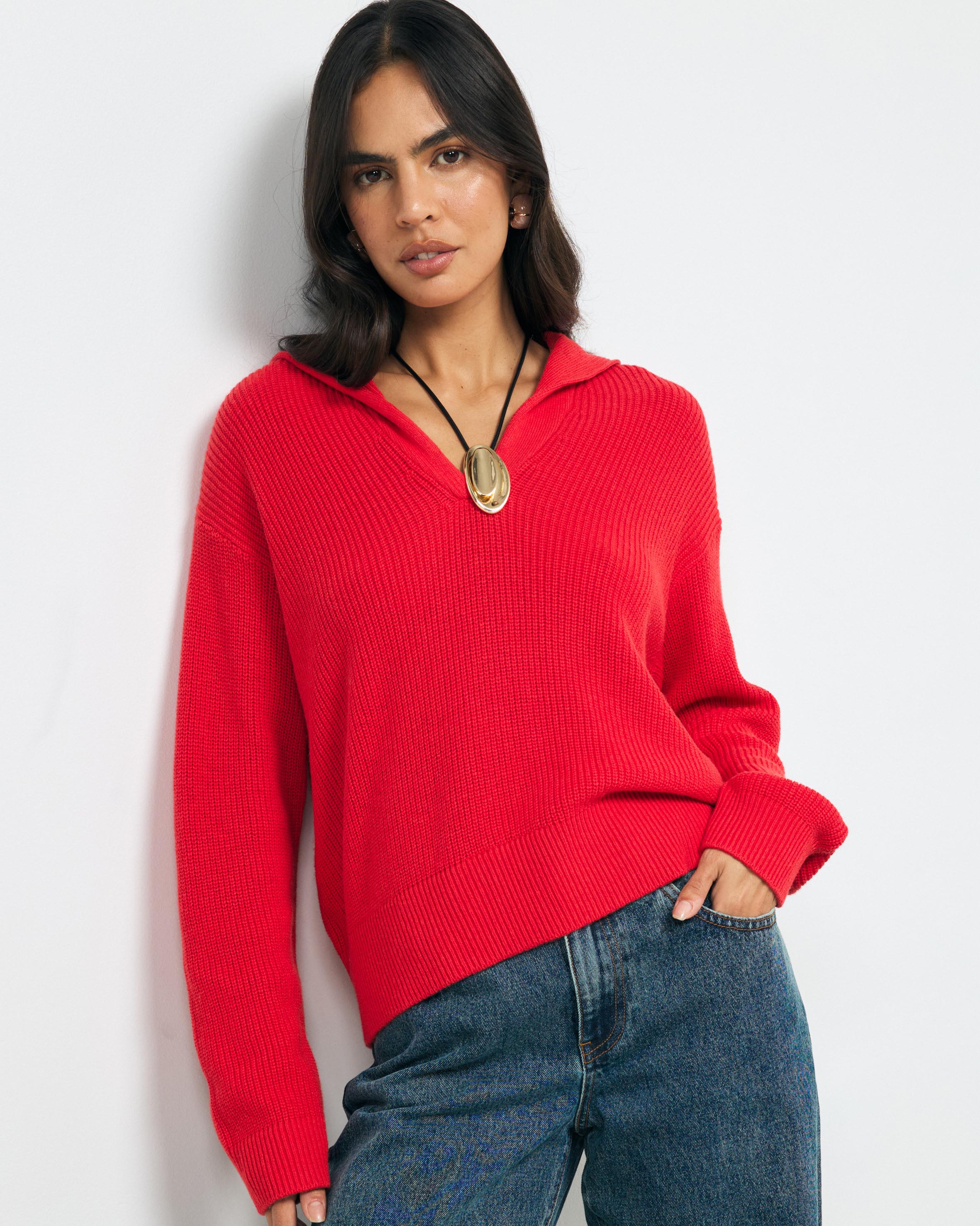 Lilo Cotton Wool Polo Knit