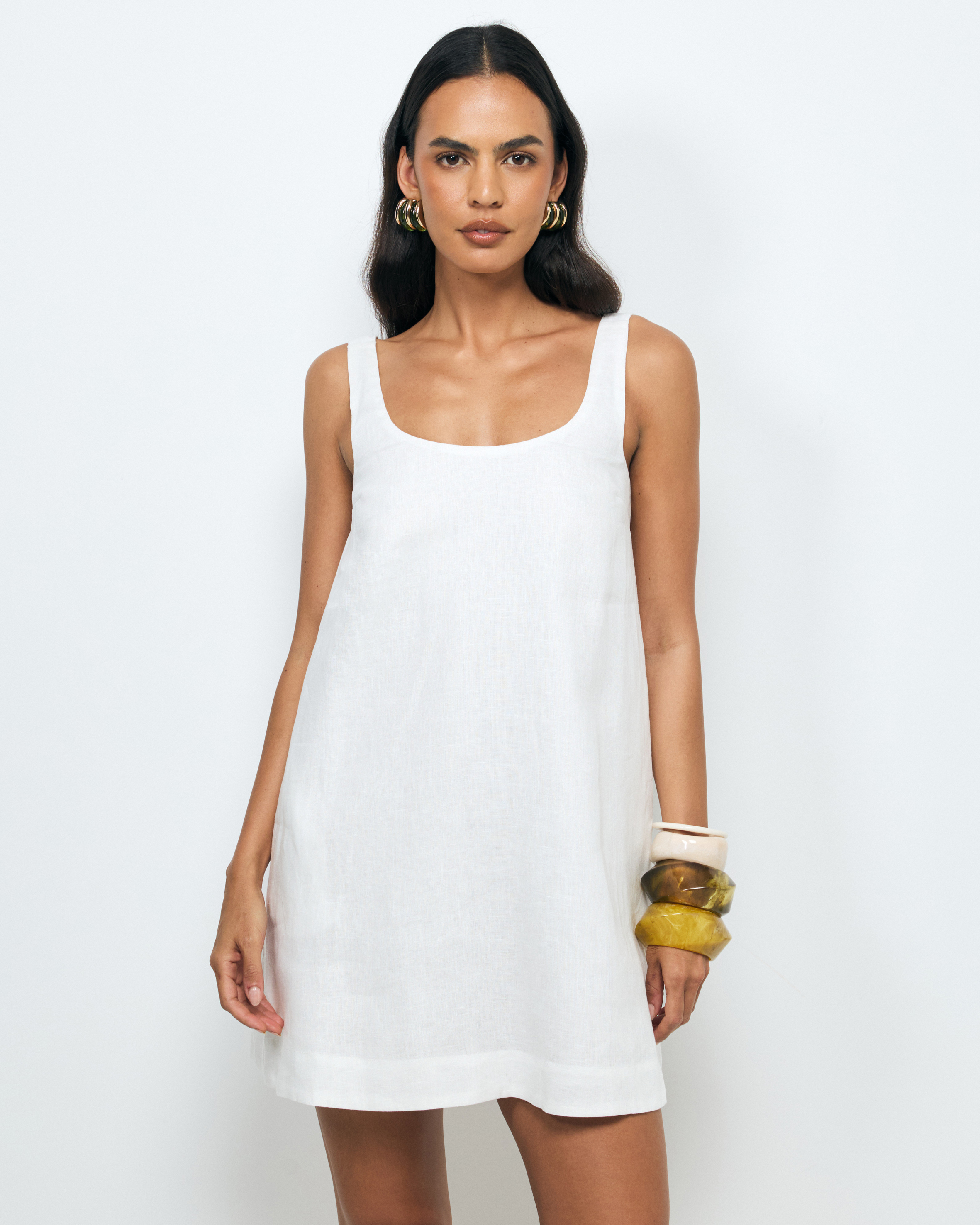 Tansy Linen Mini Dress