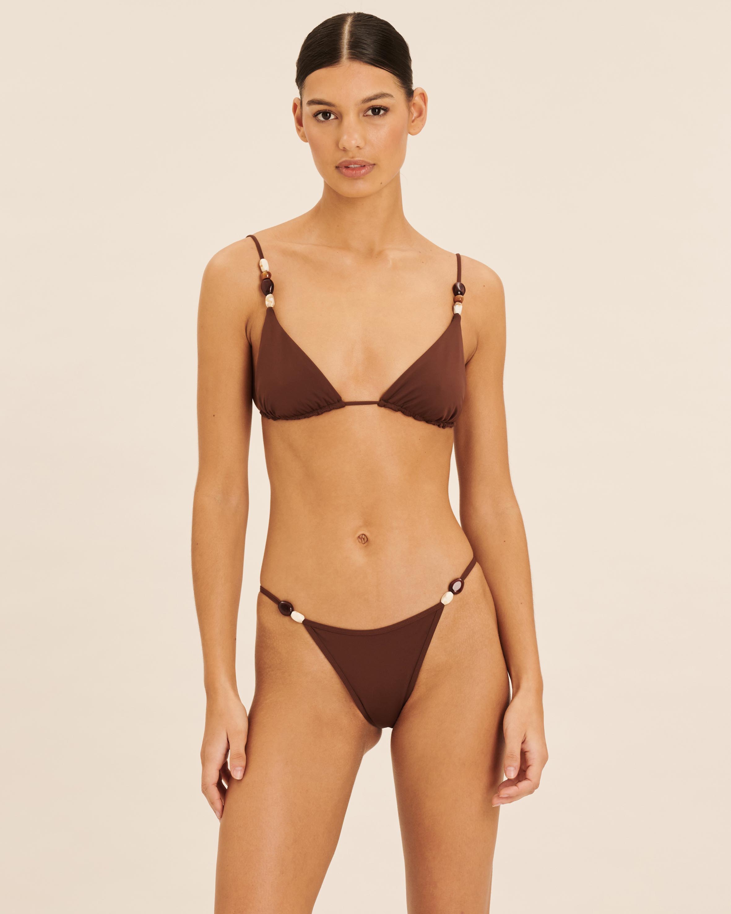 Bead Detail Bikini Bottom