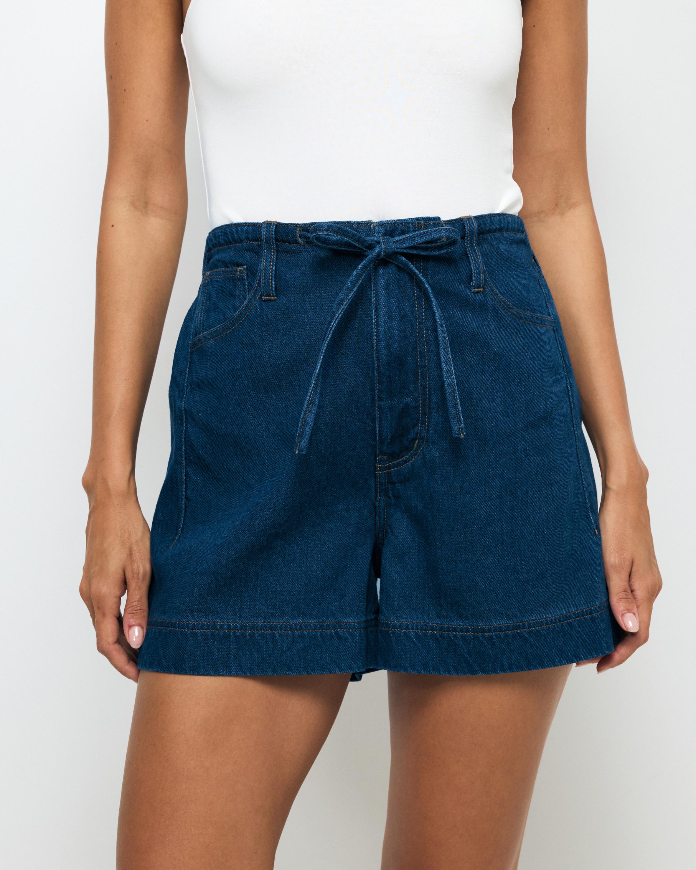 Eden Denim Drawcord Shorts