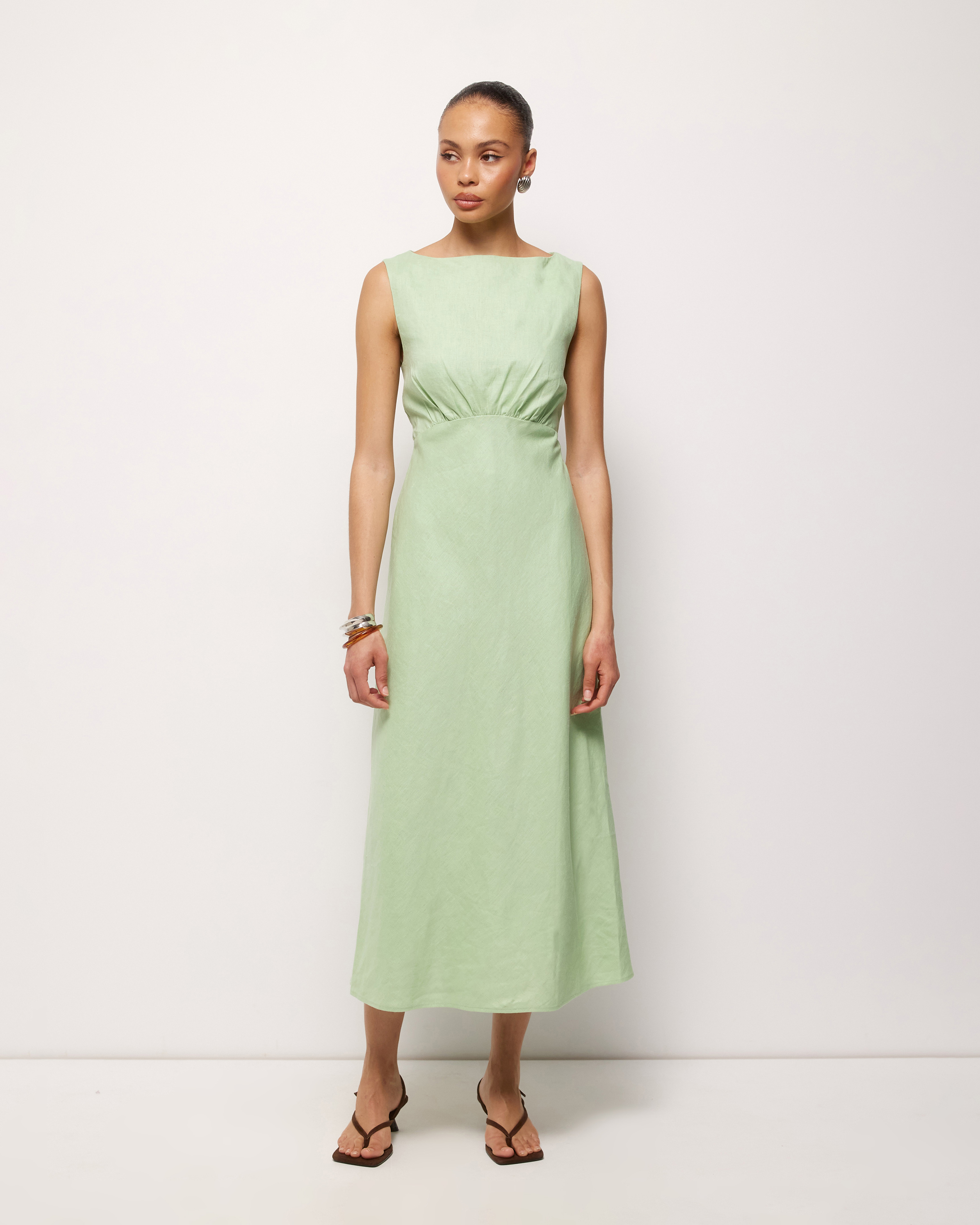 Amie Linen Midi Dress