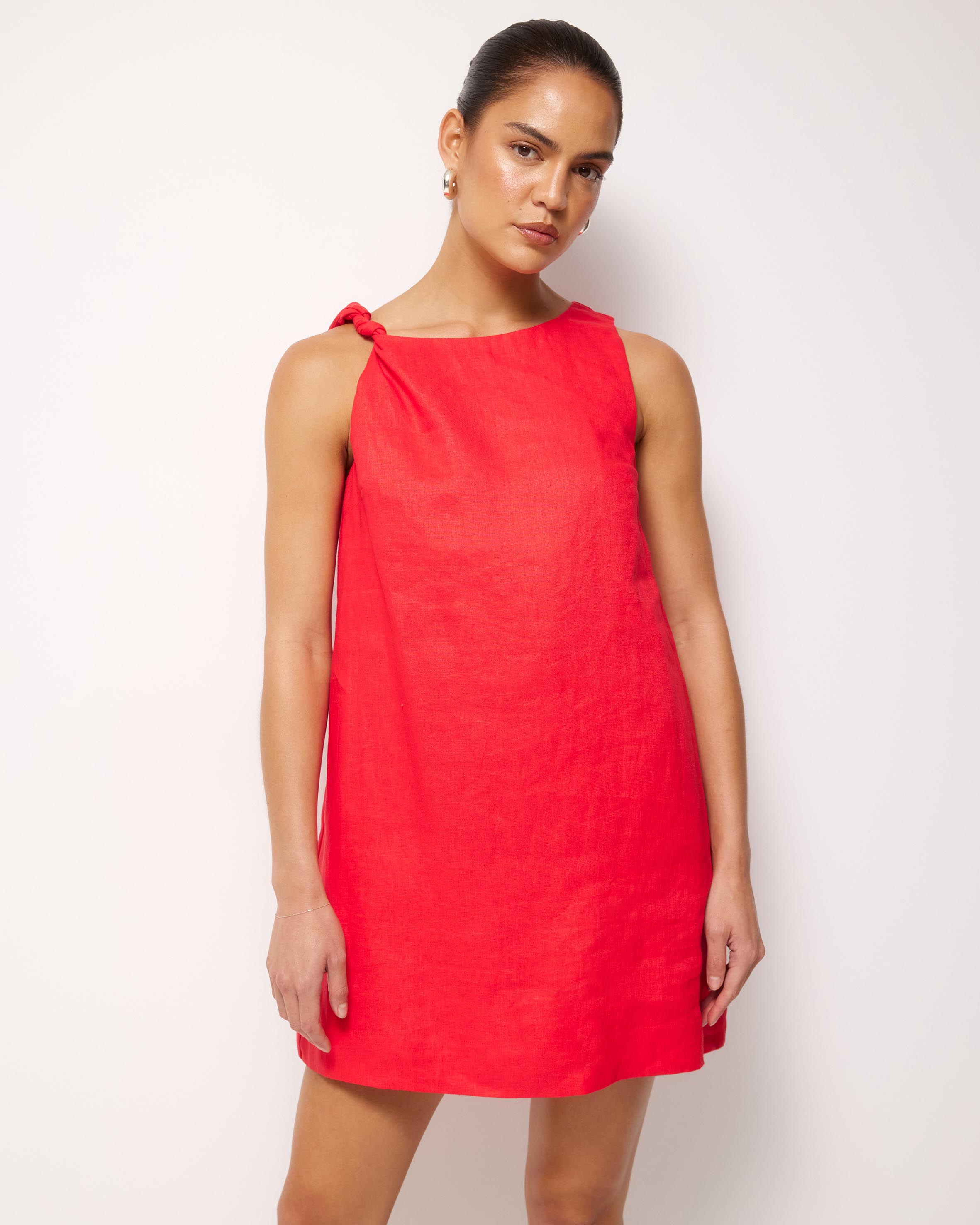 Gigi Linen Mini Shift Dress