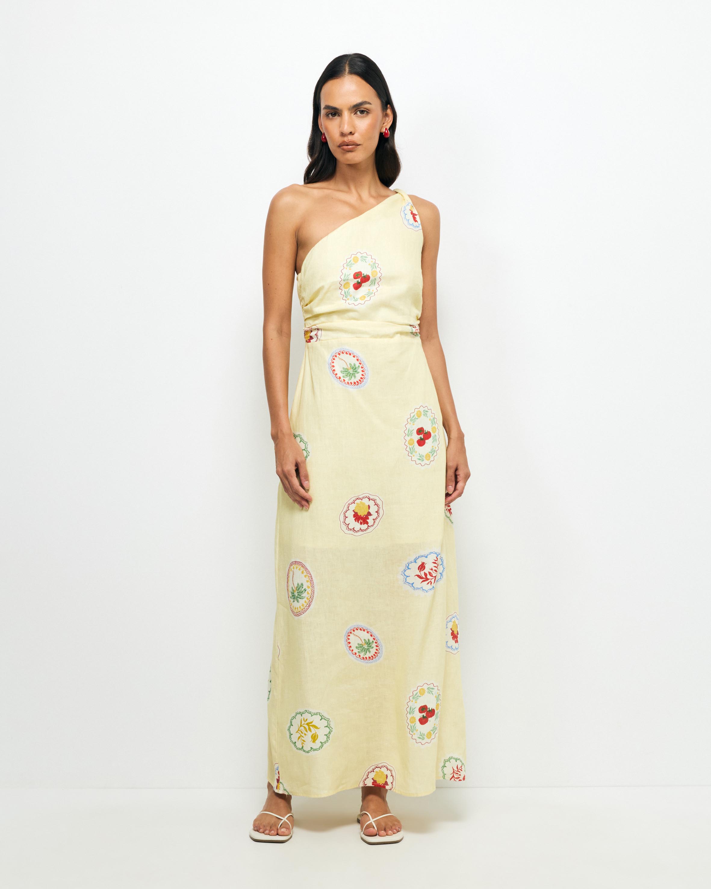 Marisol One Shoulder Maxi Dress