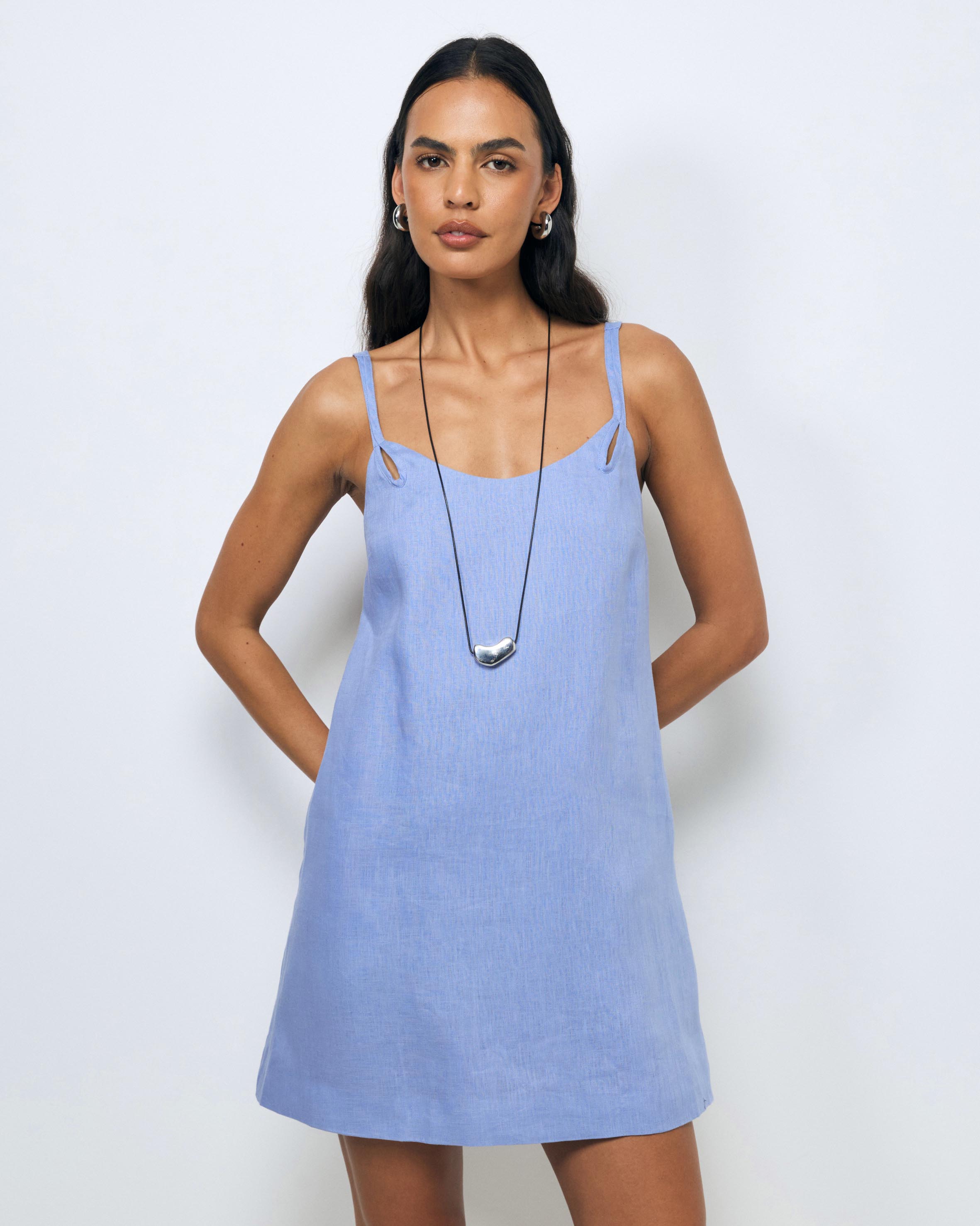 Haisley Linen Mini Dress