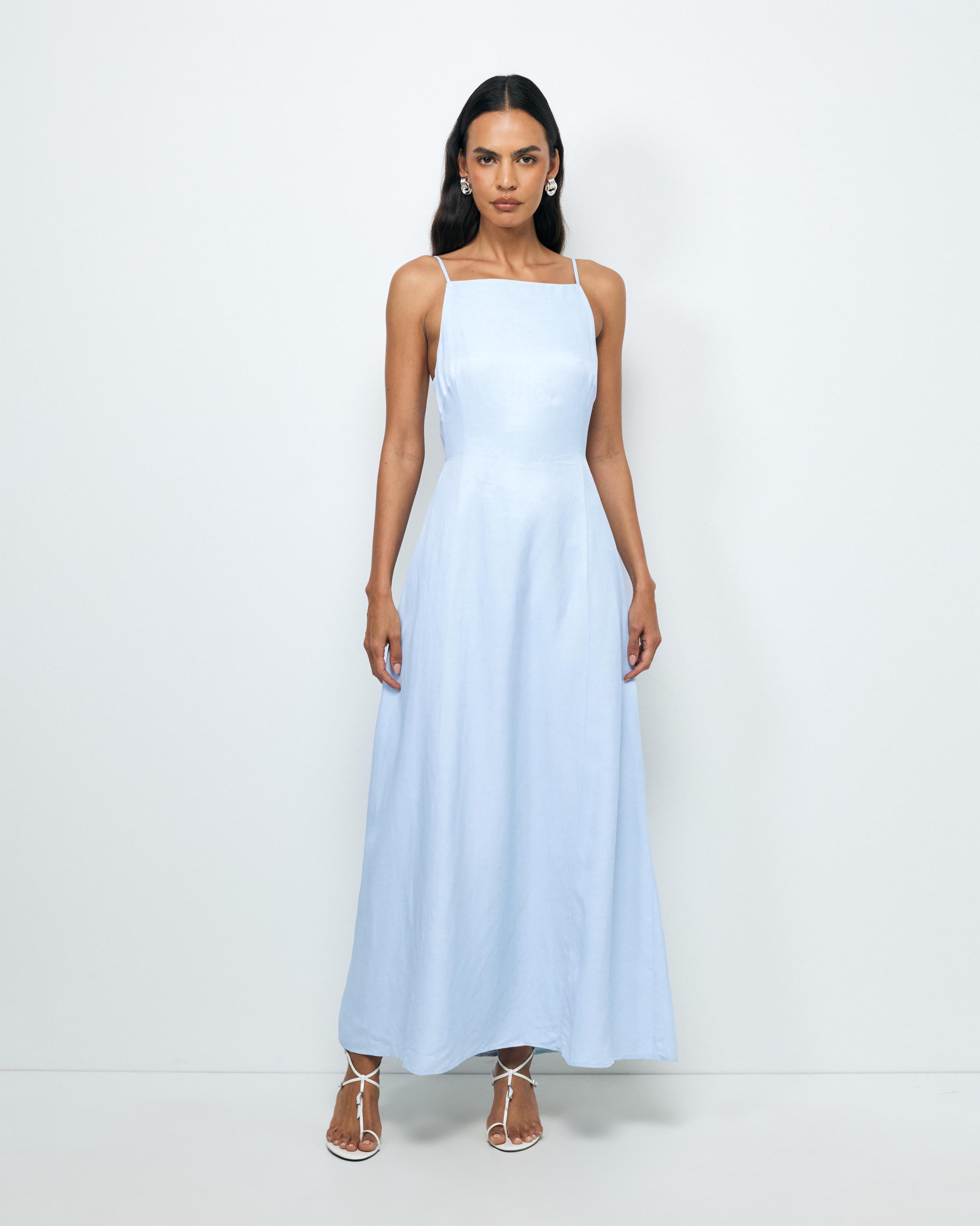 Donella Tie Back Midi Dress