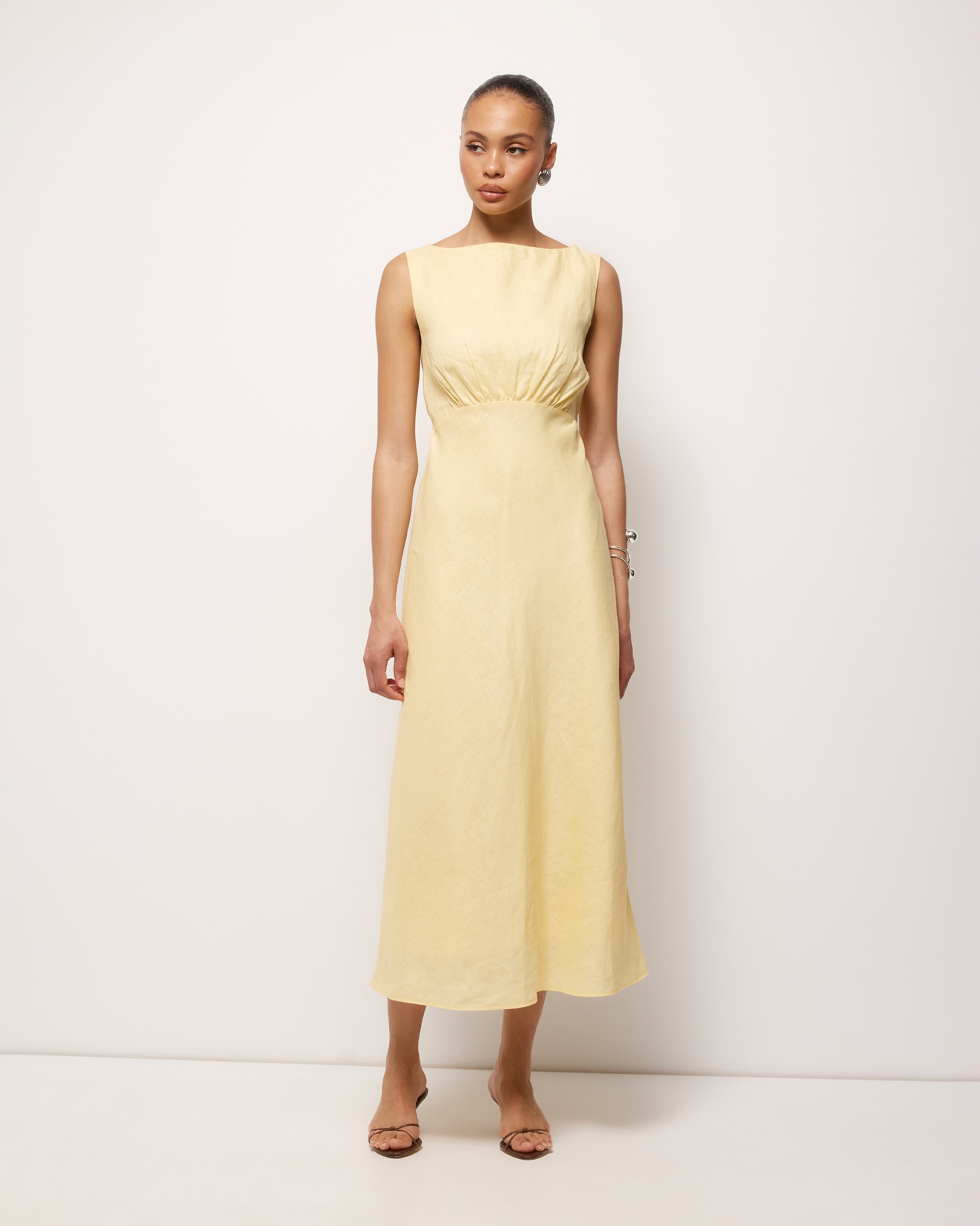 Amie Linen Midi Dress